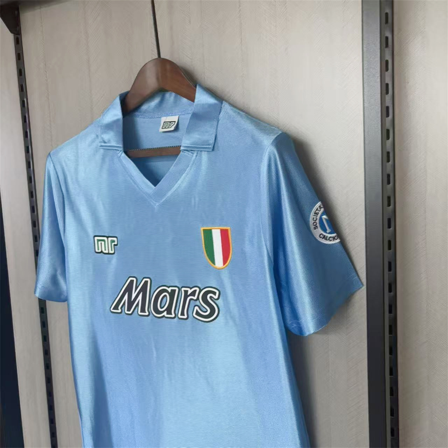 unitedfutballjersey-Retro Napoli 1990-91 Home Blue Jersey