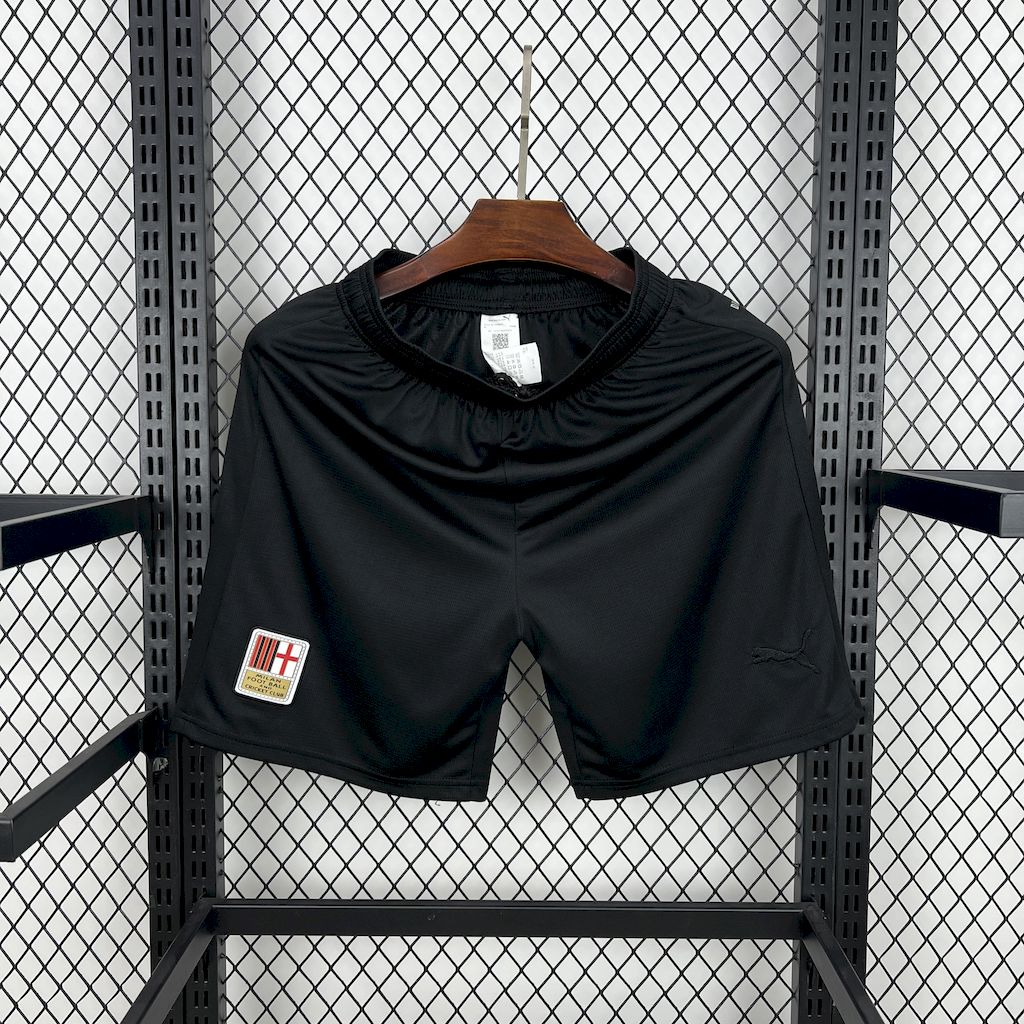 SIUjerseys-AC Milan 24-25 125th Anniversary Black GK Shorts - Fans Version