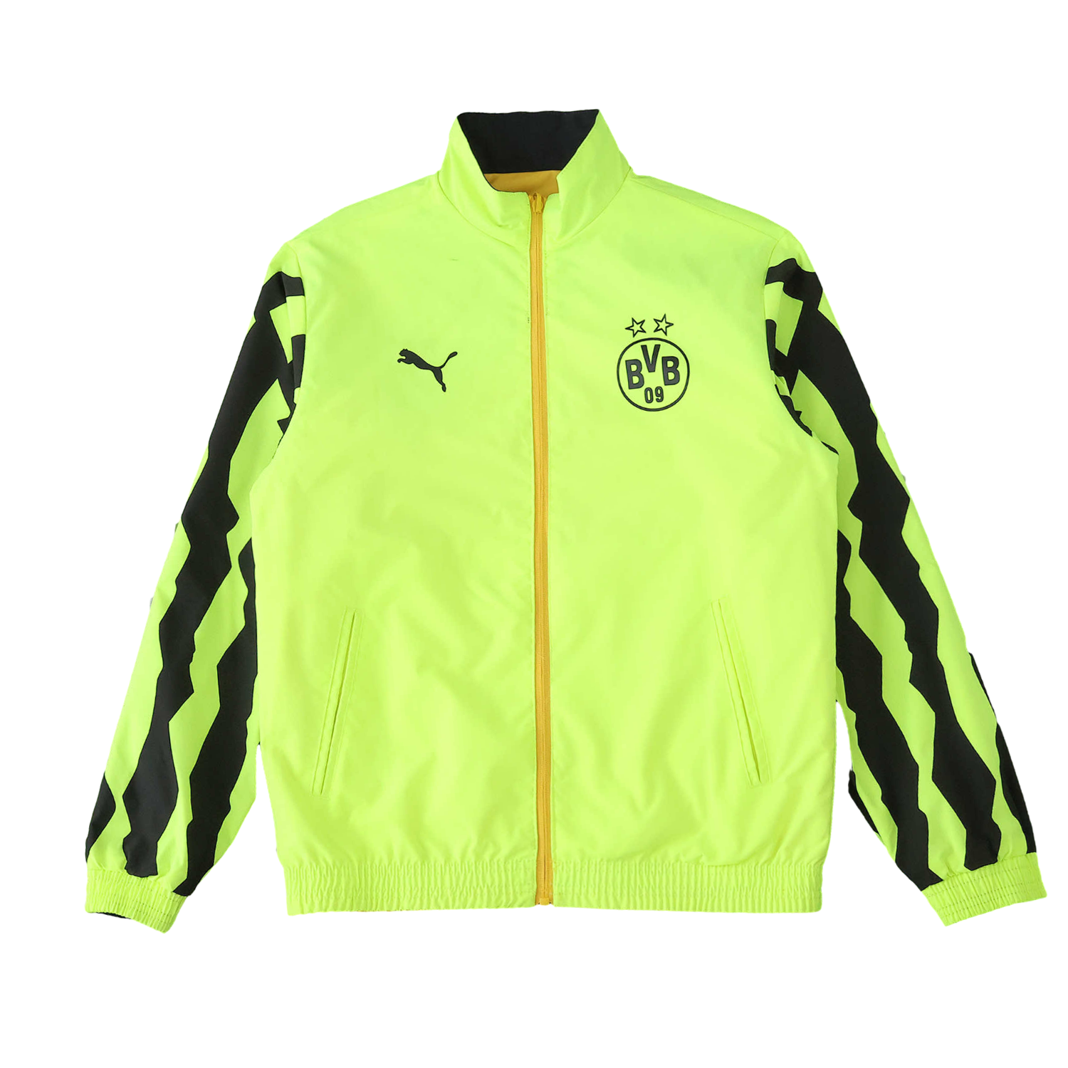 foot-Dortmund 25-26 Double Sided Reversible Windbreaker - Green & Yellow