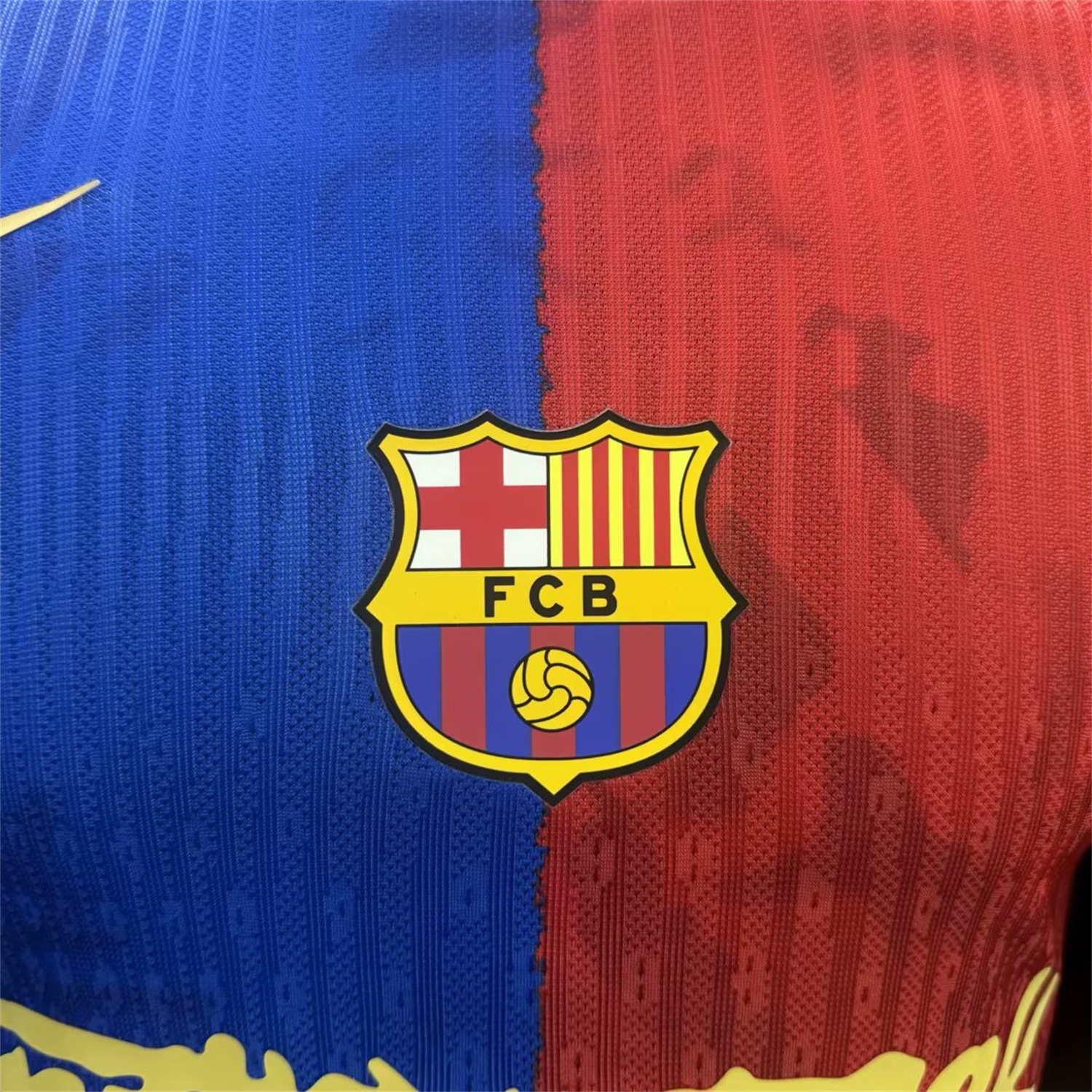 foot-Barcelona x Travis Scott 25-26 Red & Blue Special Jersey - Player Version