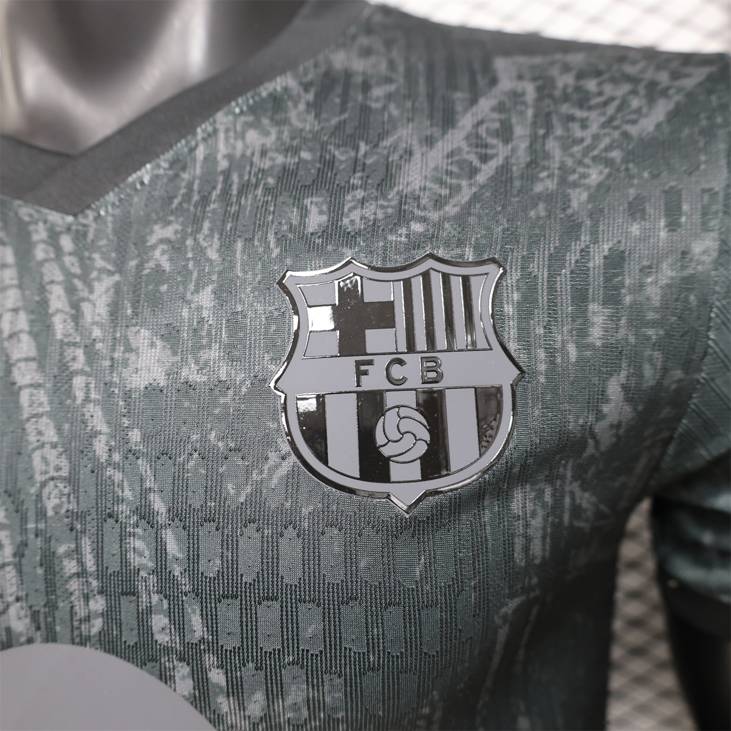 Funinjersey-Barcelona 25-26 Grey And Black Special Jersey - Player Version