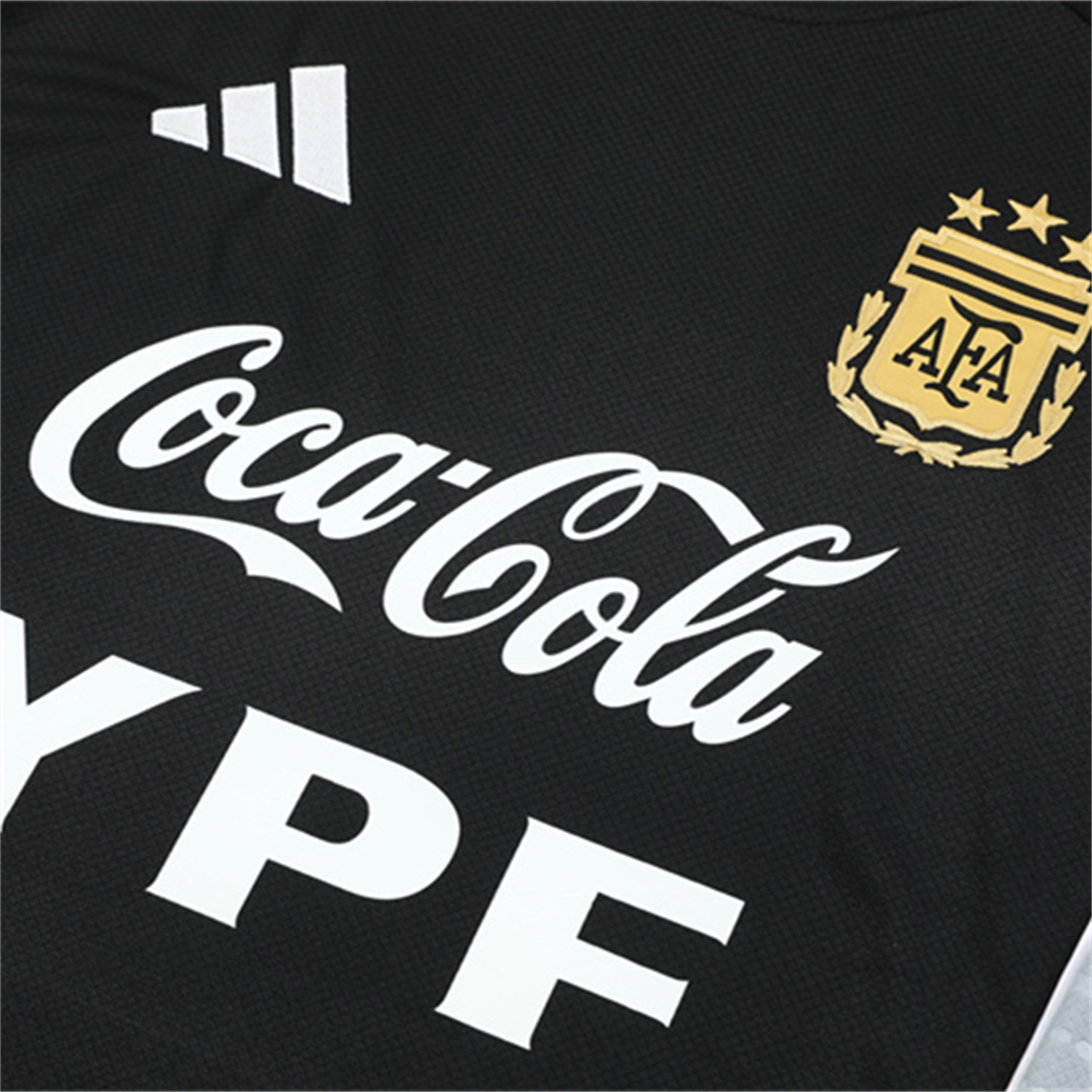 foot-Argentina 25-26 Pre-Match Short-Sleeve Training Set - Black Top & Shorts