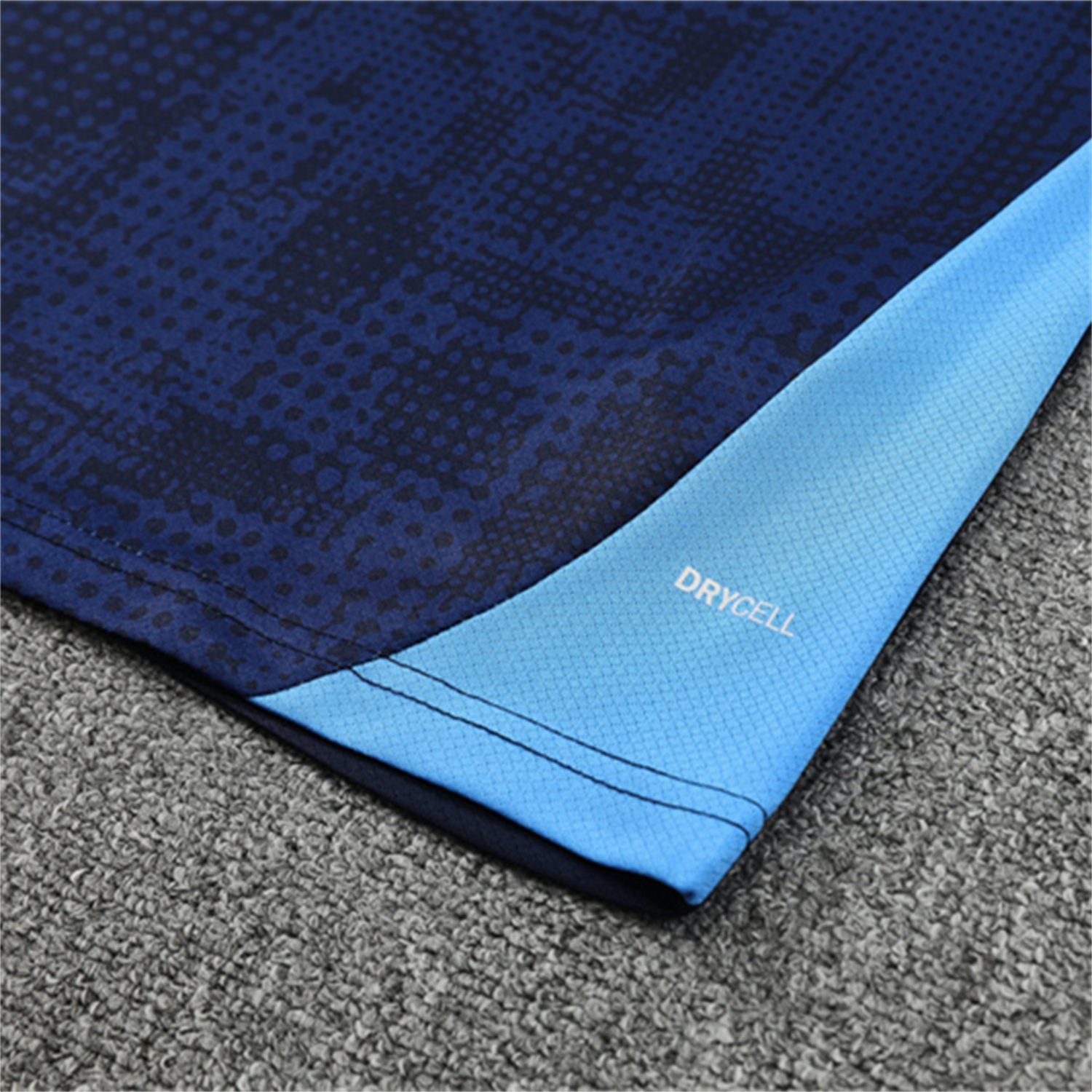 foot-Marseille 25-26 Short-Sleeve Training Set - Royal Blue Top & Royal Blue Shorts