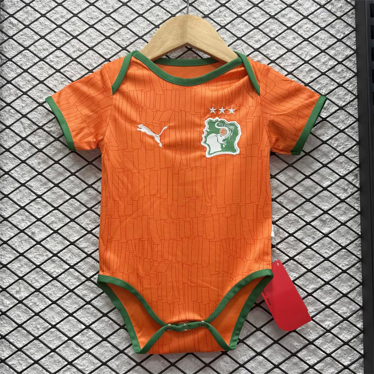 Unitedfootballkit.com | Ivory Coast 2026 Home Baby Crawling Suit -Customize Name, Number and Patch | Worldwide Shipping