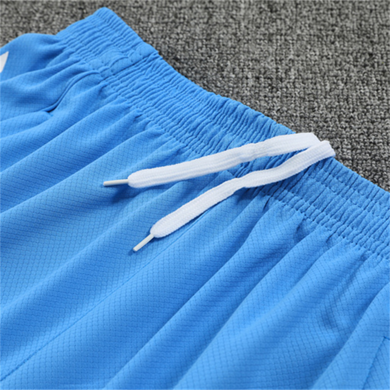 foot-Real Madrid 25-26 Short-Sleeve Training Set - White Top and Sky Blue Shorts