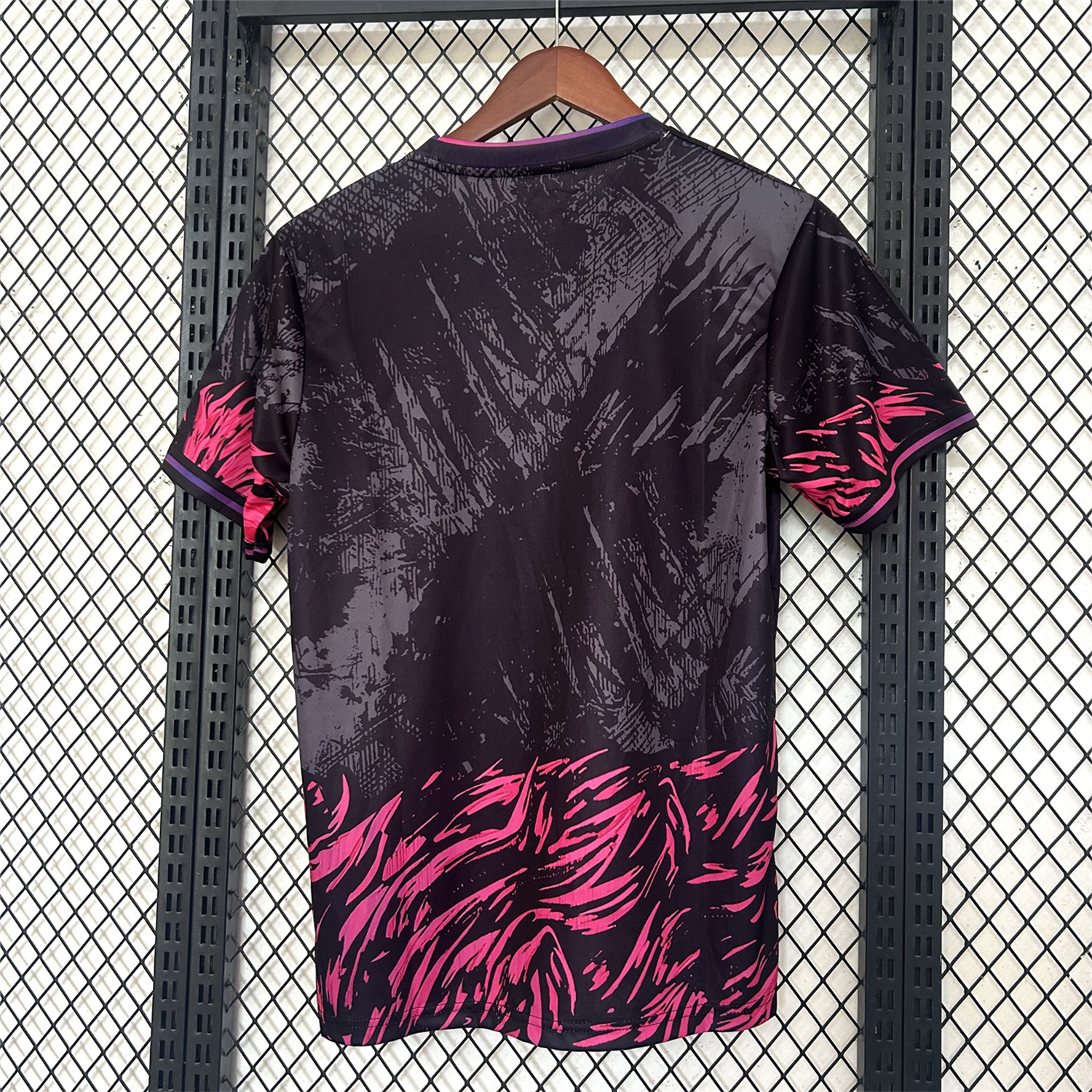 foot-Barcelona 25-26 Pink Lion Black Jersey - Fans Version