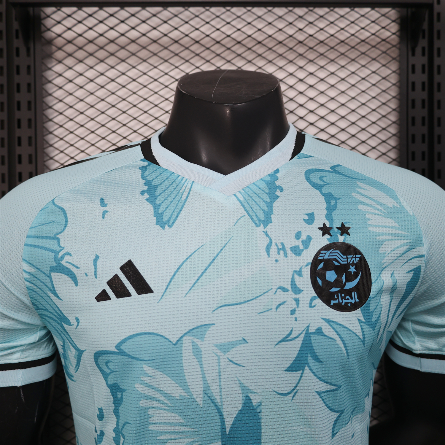 foot-Algeria 25-26 Light Blue Flower Pattern Special Edition Jersey - Player Version
