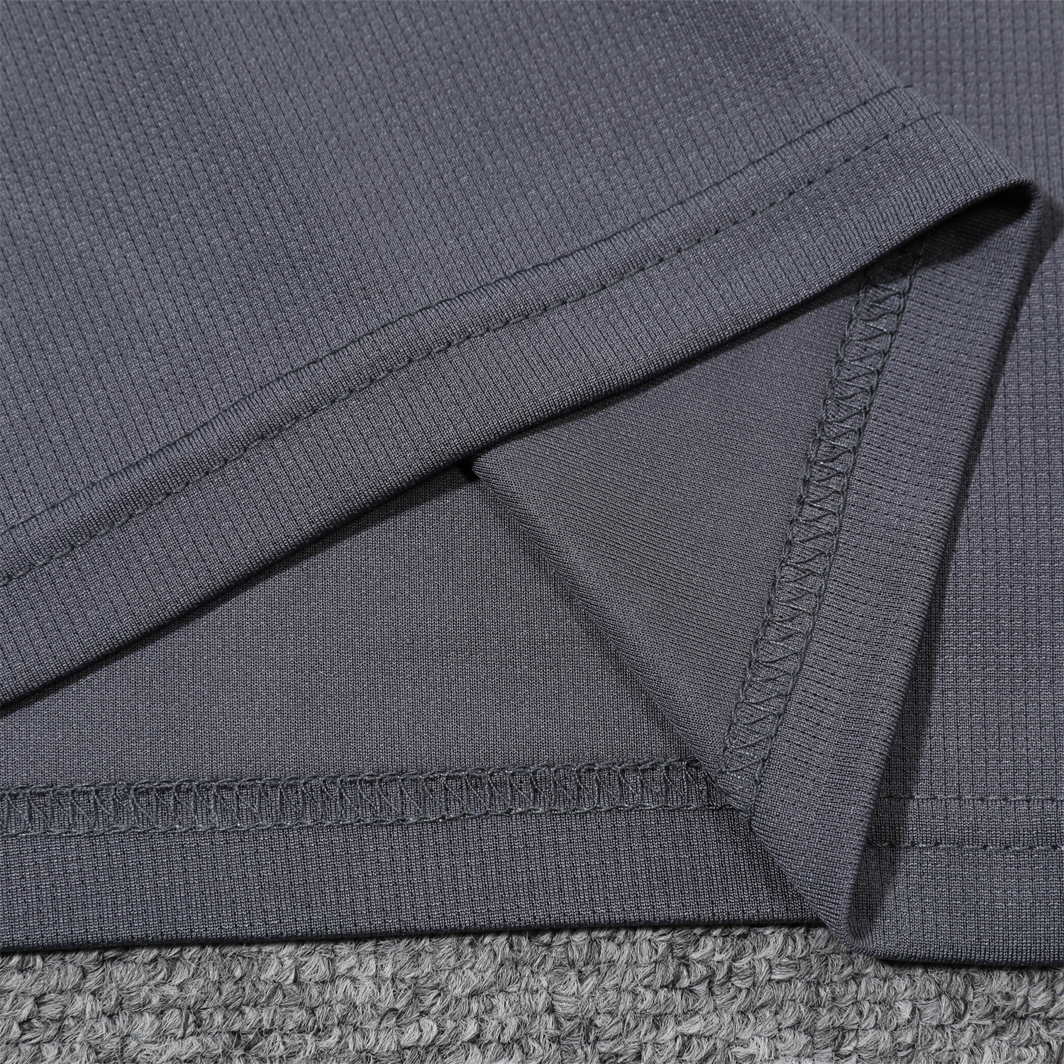 foot-Argentina 25-26 POLO Short-Sleeve Training Set - Grey Top and Pants with Blue Stripes