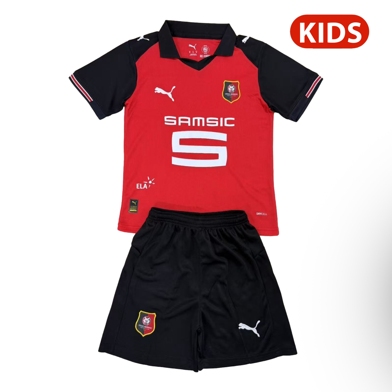 foot-Stade Rennais 25-26 Home Kids Kit