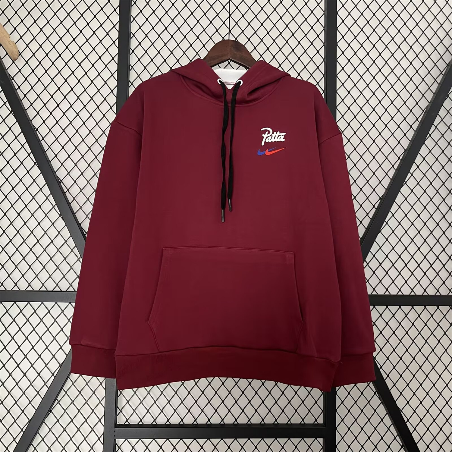 foot-Barcelona x Patta 25-26 Red Unisex Pullover Hoodie