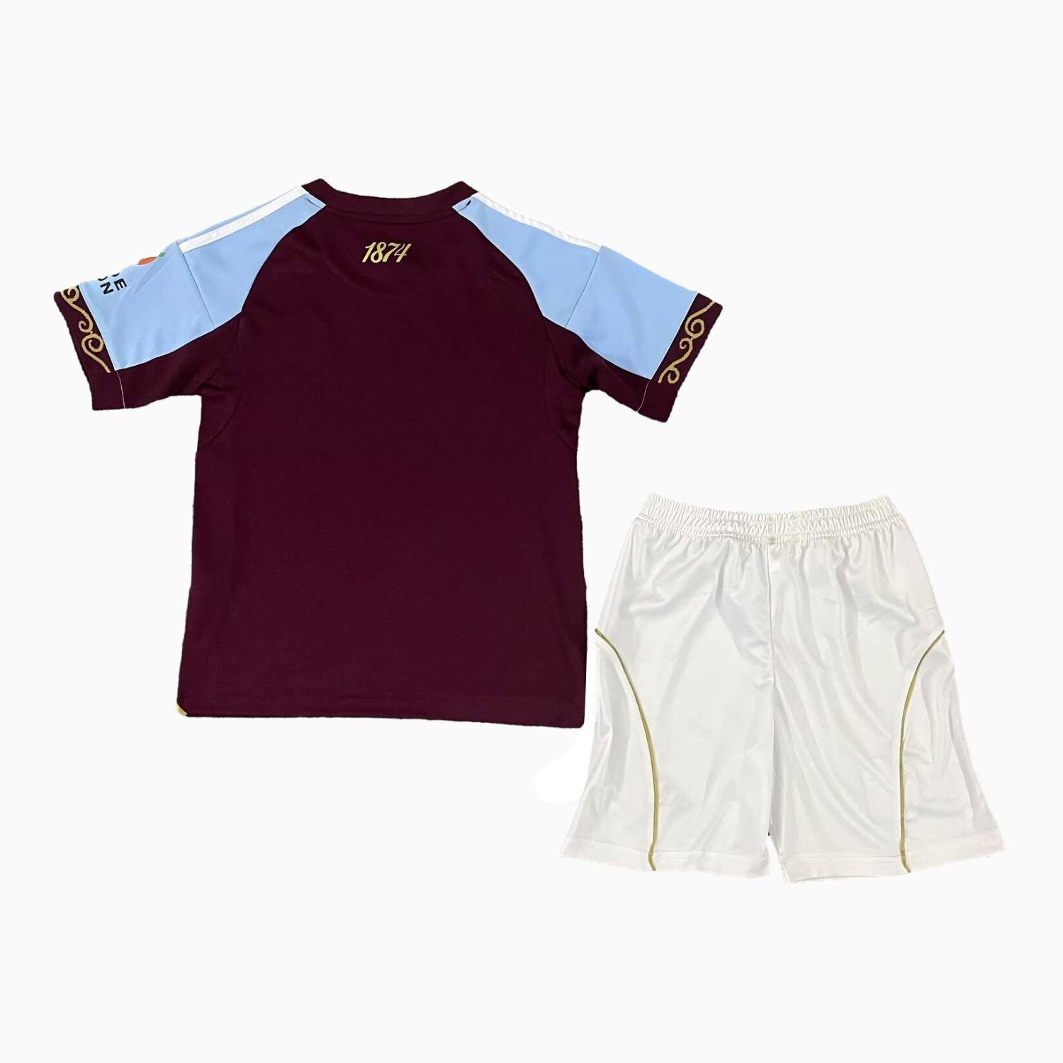 foot-Aston Villa 25-26 Home Unsponsored Kids Kit