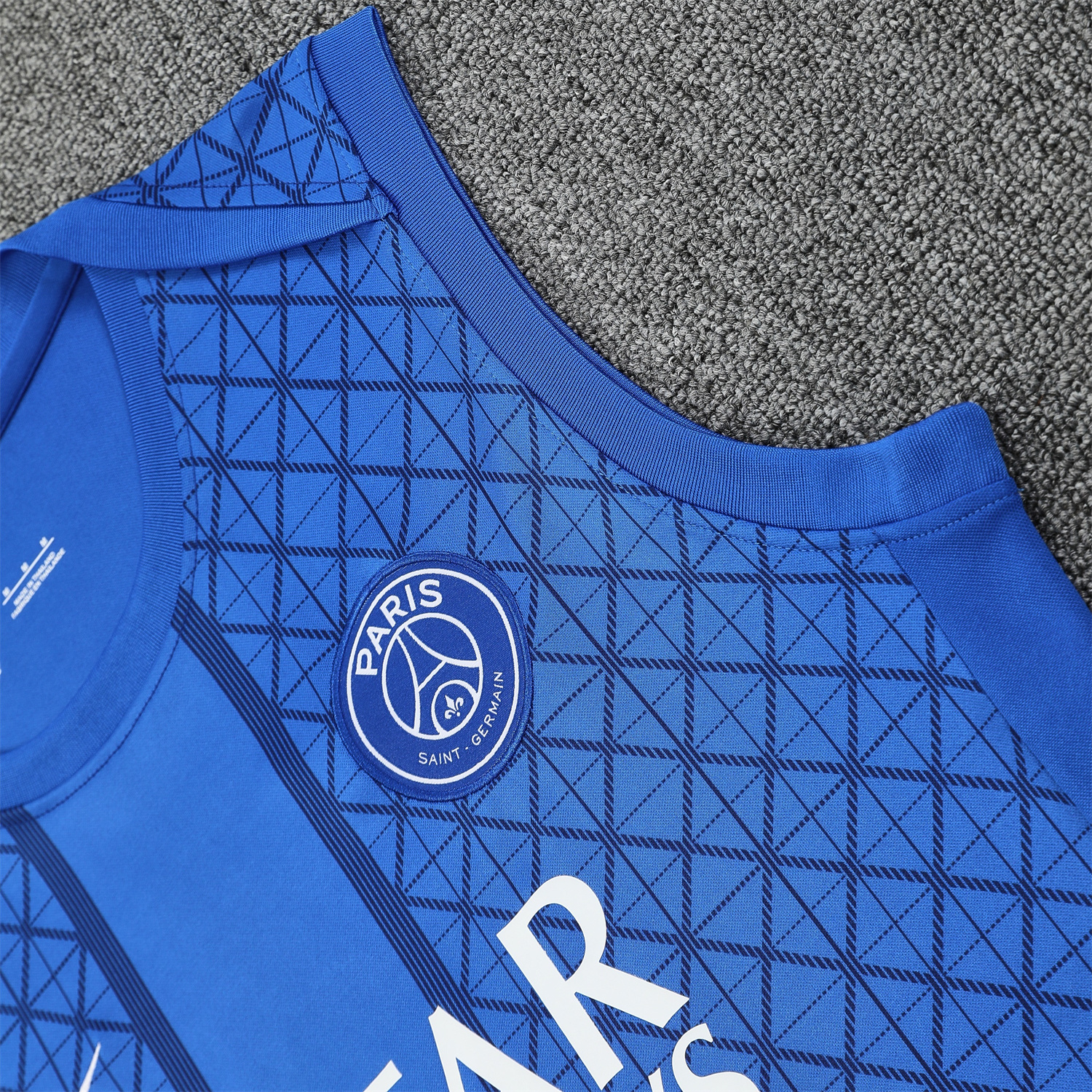 foot-Paris Saint-Germain PSG 25-26 Vest Training Set - Ocean Blue Vest & Deep Blue Shorts