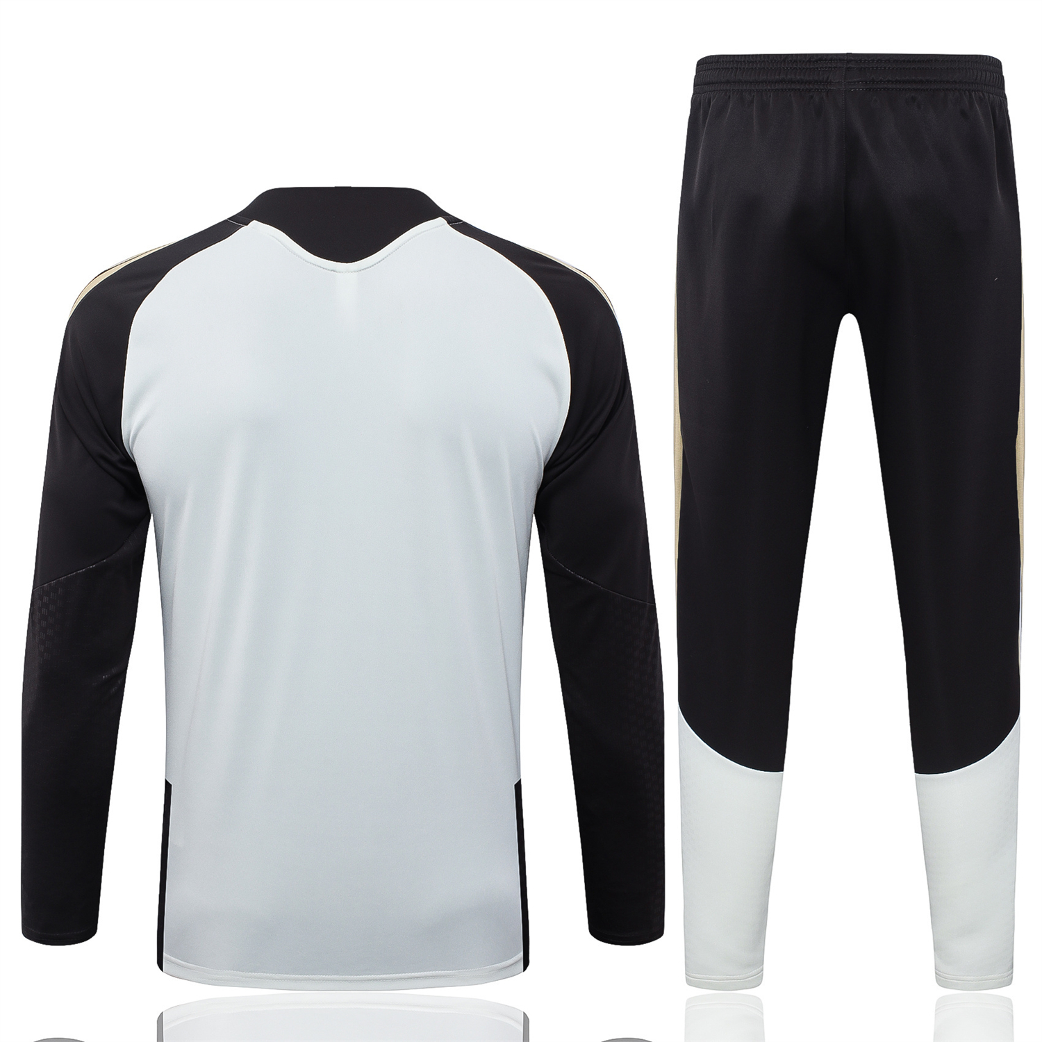 Funinjersey-Flamengo 2026 Long Sleeve Training Set - White Top & Black Pants