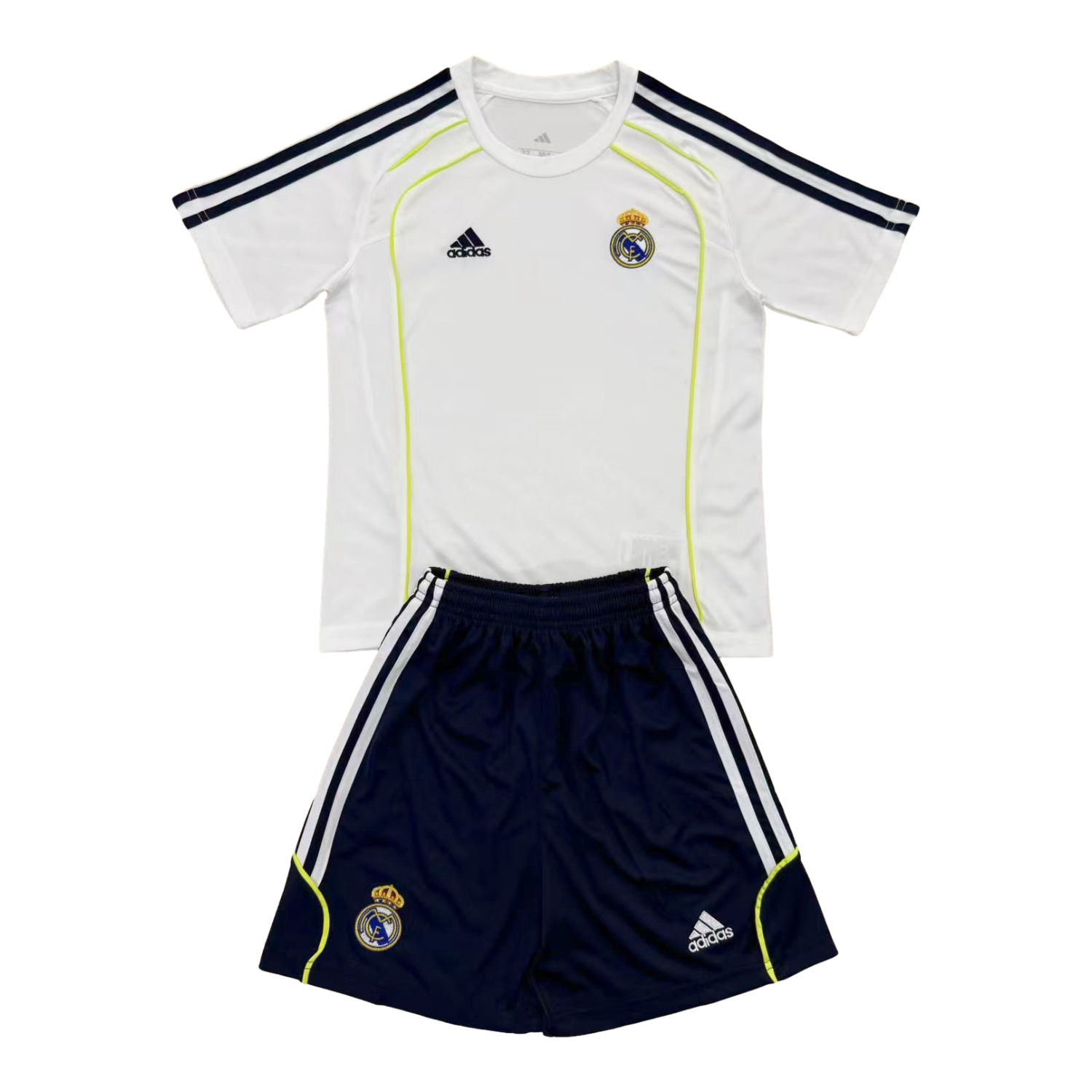 foot-Real Madrid 25-26 T90 Throwback White Training Men's Adult Jersey Set - Fans Version