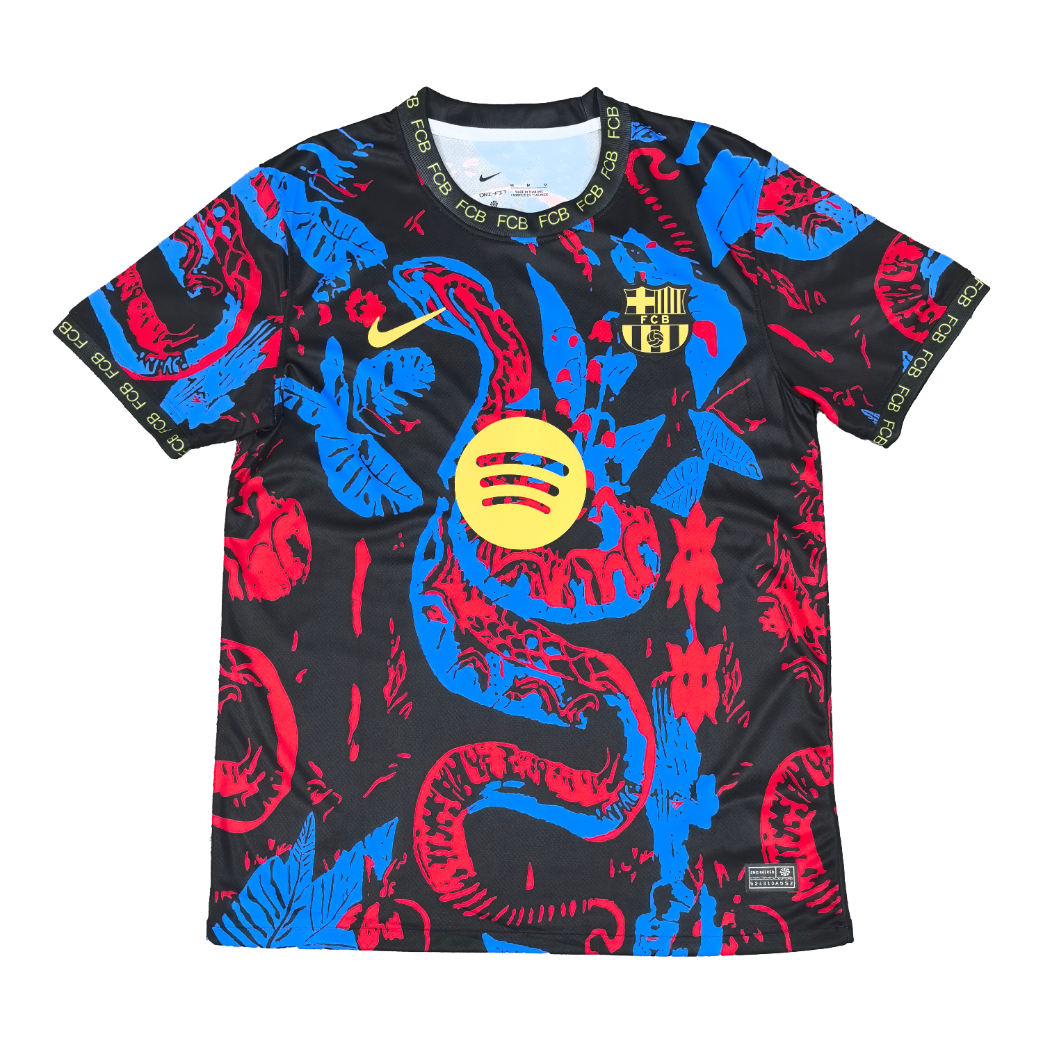 foot-Barcelona 25-26 Red Blue Snake Silhouette Pattern Special Jersey - Fans Version