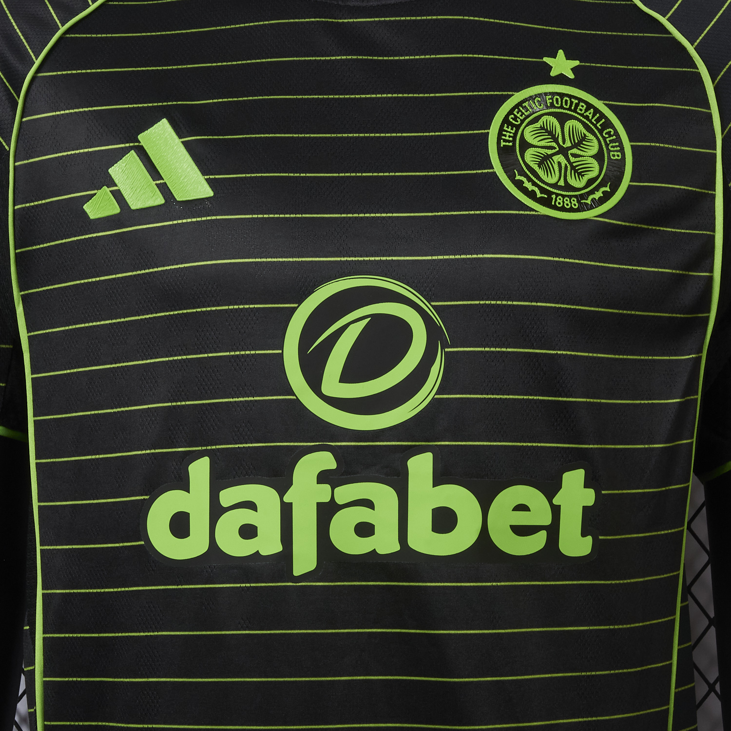 foot-Celtic 25-26 Away Black Jersey - Player Version