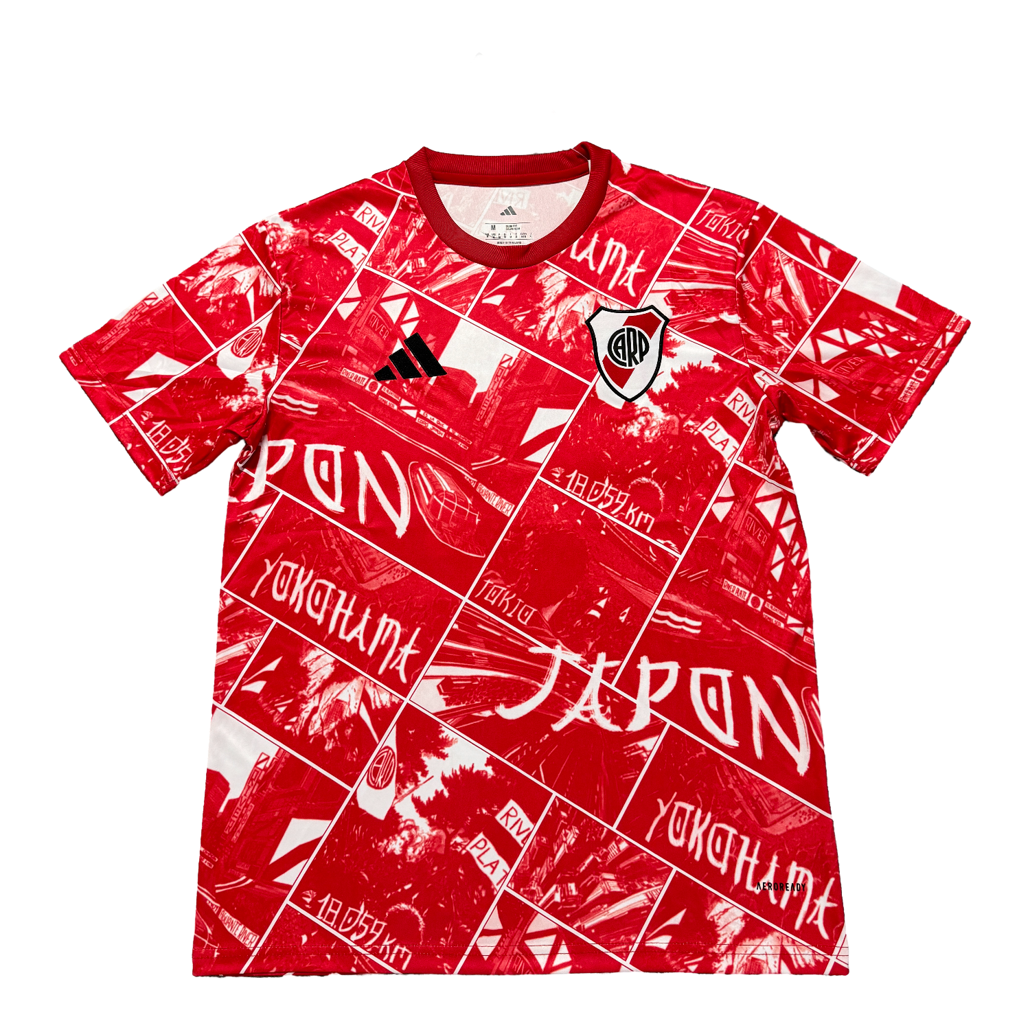 foot-River Plate 25-26 Red Pre-Match Training Jersey - Fans Version