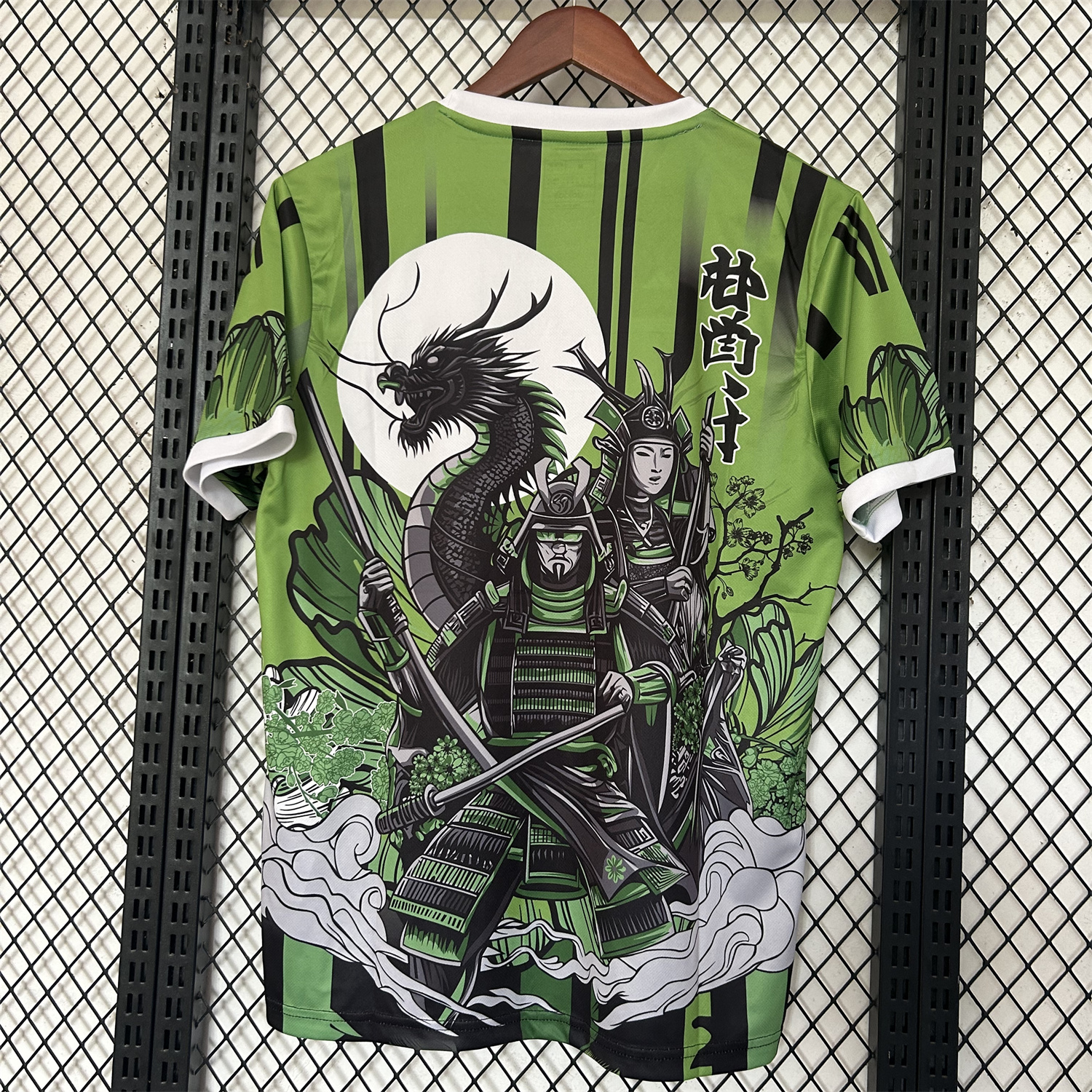 foot-Japan 25-26 Sword Warrior And Dragon Green Special Jersey - Fans Version