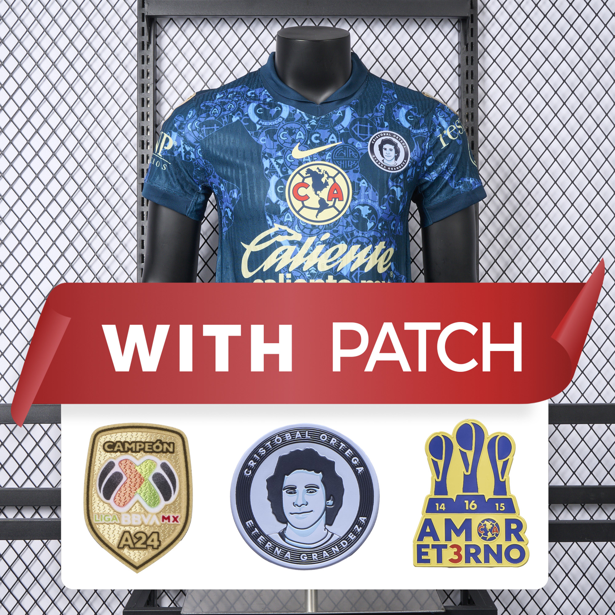 foot-【New Patches】Club América 24-25 Away Jersey - Player Version