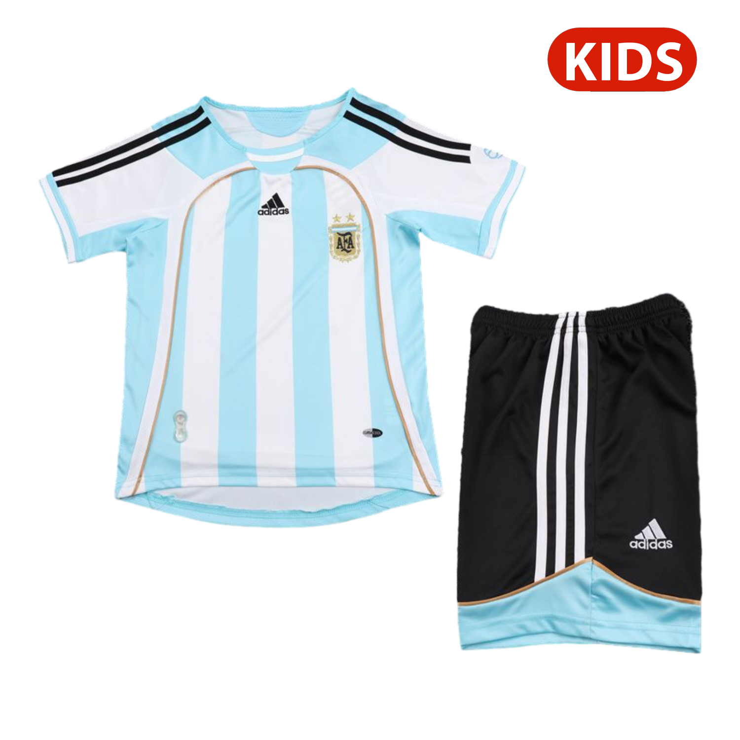 foot-Retro Argentina 2006-07 Home Kids Kit