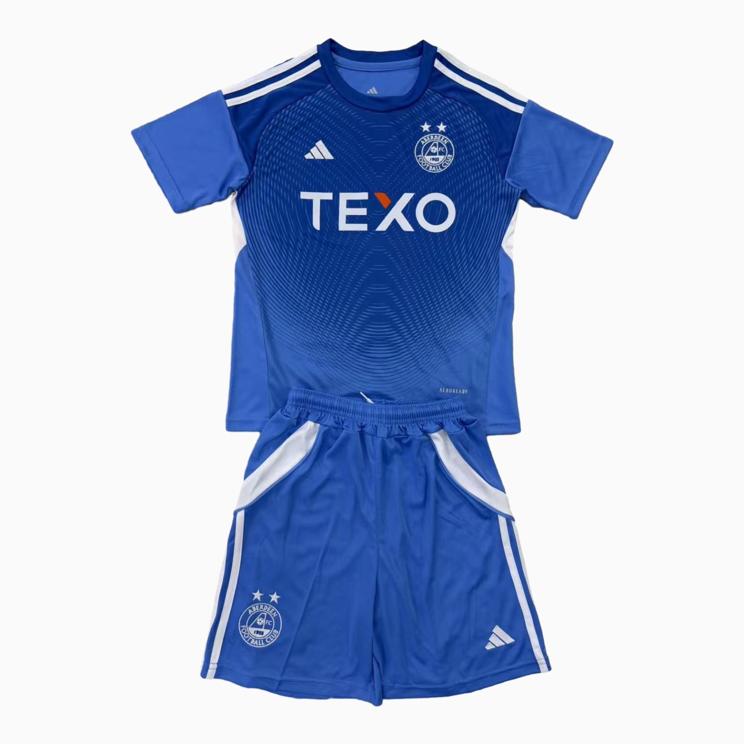 foot-Aberdeen 25-26 Blue Goalkeeper Men's Adult Jersey Set - Fans Version