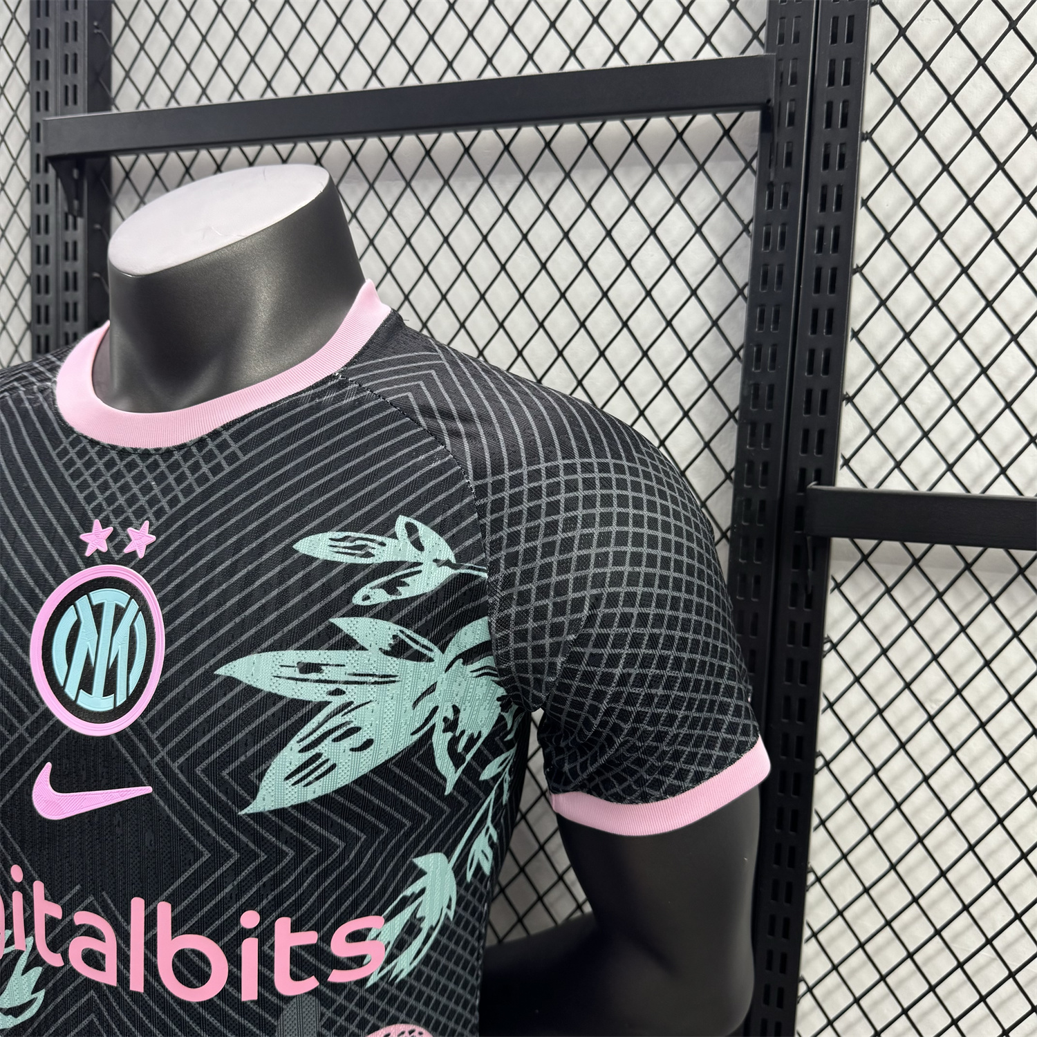 foot-Inter Milan 25-26 Pink Snake Special Black Jersey - Player Version