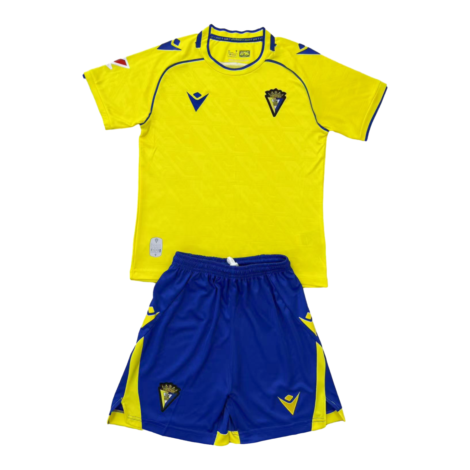 foot-Cádiz Cadiz 25-26 Home Unsponsored Men's Adult Jersey Set - Fans Version