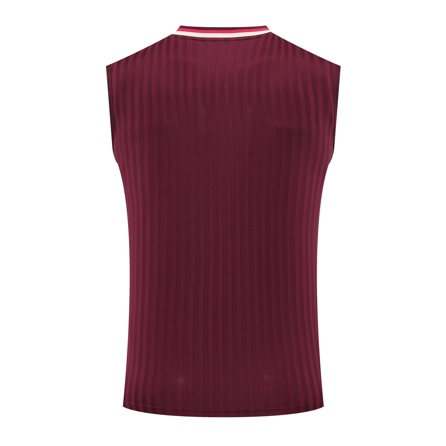 foot-Bayern Munich 25-26 Vest Training Set - Wine Red Lines Vest & Wine Red Lines Shorts