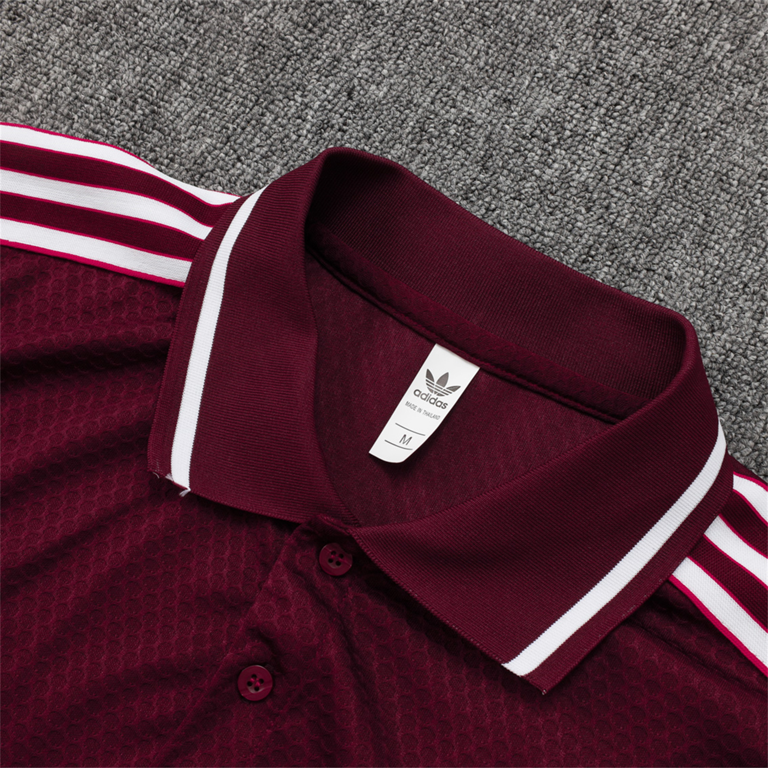 foot-Bayern Munich 25-26 POLO Short-Sleeve Training Set - Deep Red Top and Pants