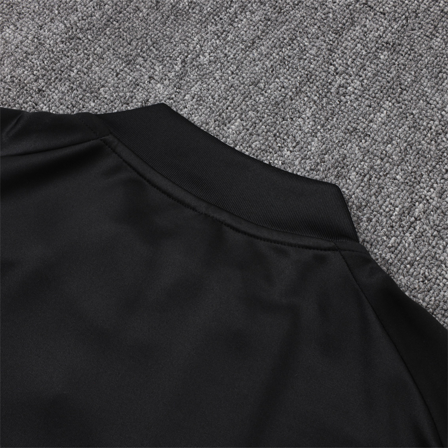 foot-Bayern Munich 25-26 Long Sleeves Training Set - Black Top & Pants with Orange Badge