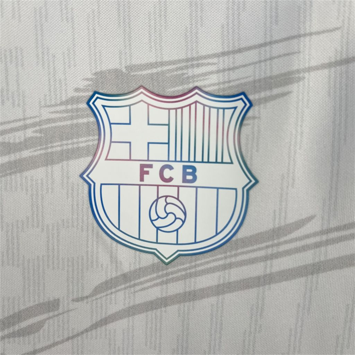 foot-Barcelona 25-26 Colored Cuffs White Jersey - Fans Version