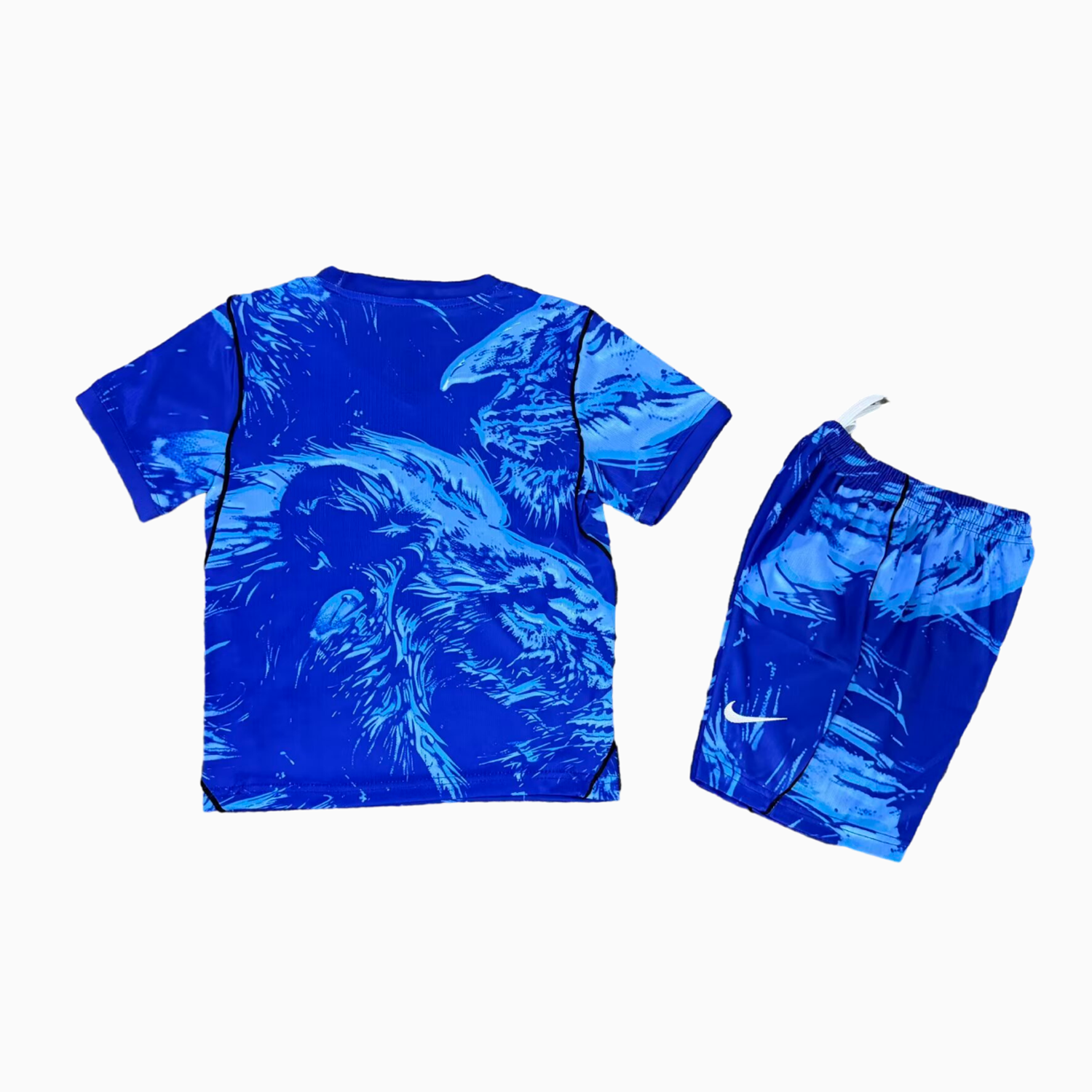 Unitedfootballkit.com | England 2026 Blue Goalkeeper Kids Kit -Customize Name, Number and Patch | Worldwide Shipping