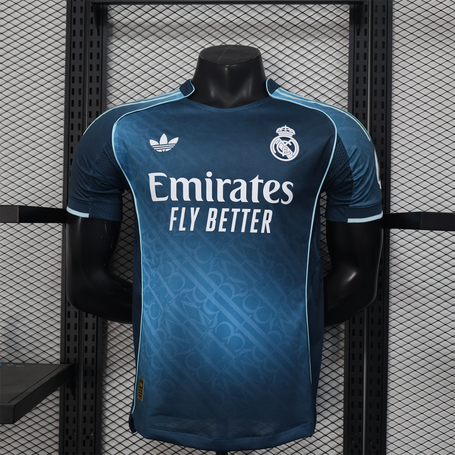 foot-Real Madrid 25-26 Blue Gradient Jersey with RMFC Pattern - Player Version
