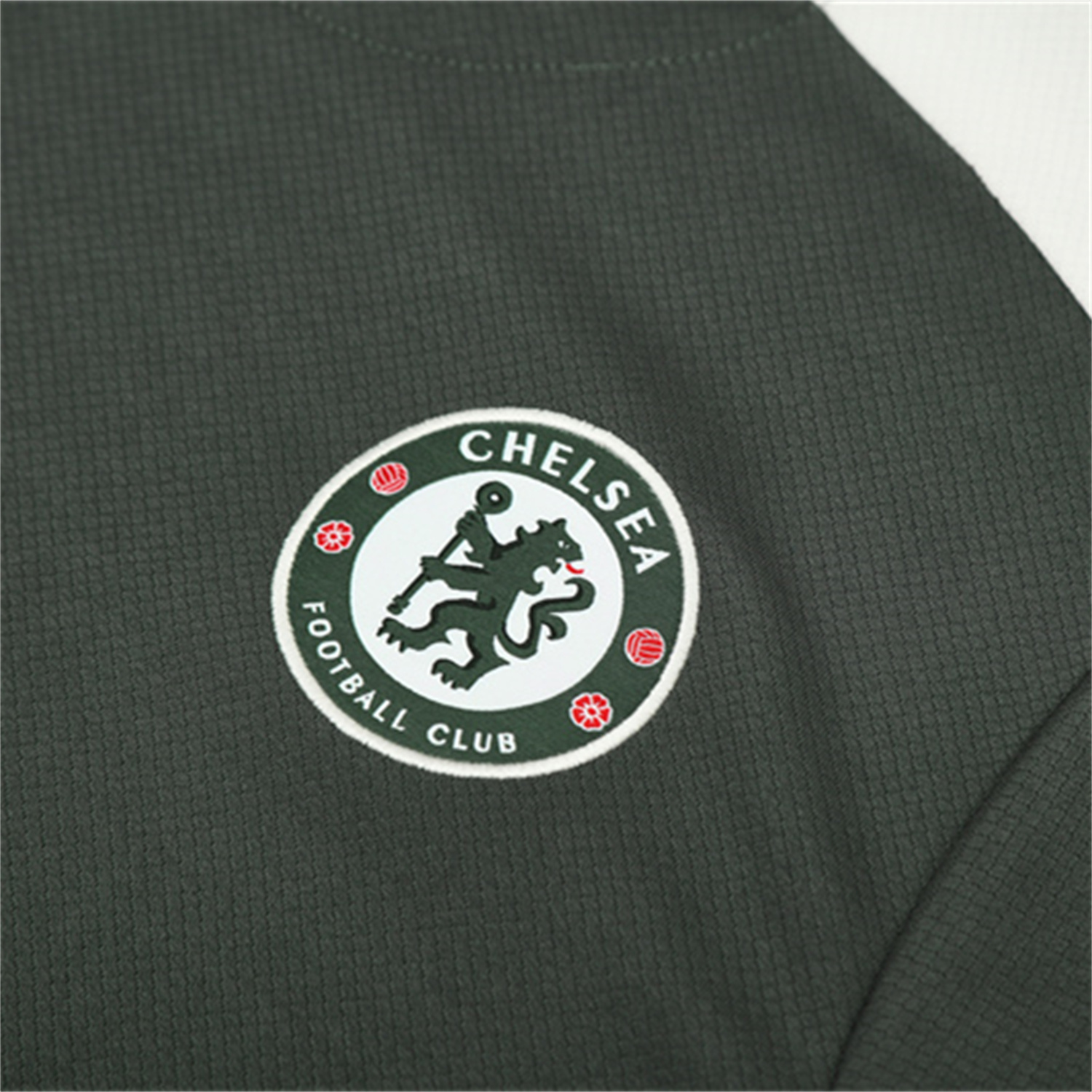 foot-C.H.E.L.S.E.A 25-26 Kids Short-Sleeve Training Set - Army Green Top & Army Green Shorts