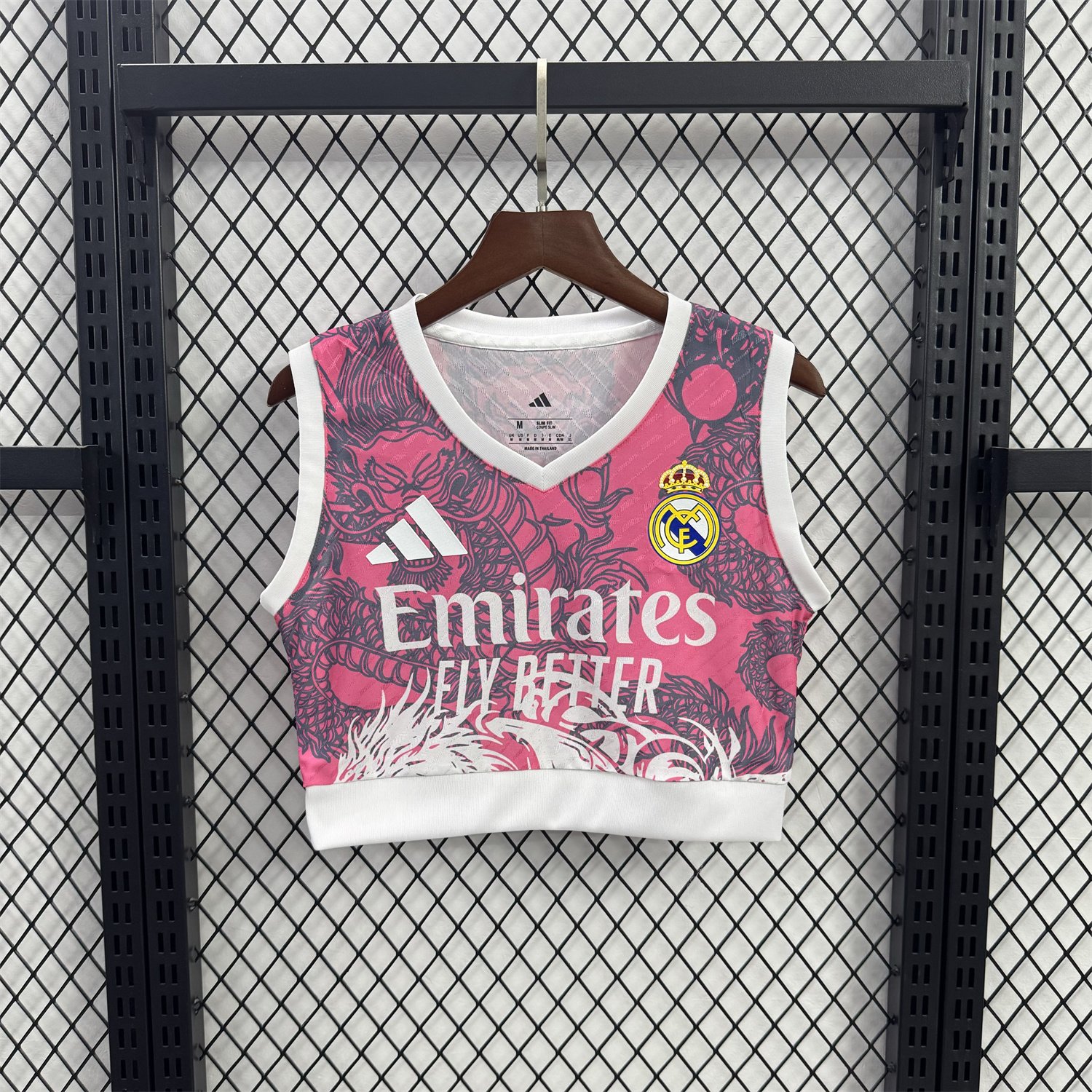 foot-Women's Real Madrid 25-26 Pink Dragon Yoga Vest