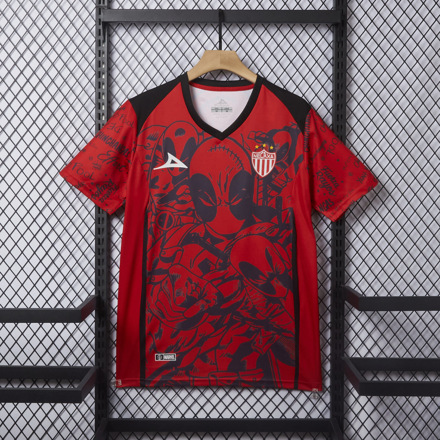 Higojerseys-Club Necaxa 25-26 Red Deadpool Special Jersey - Fans Version