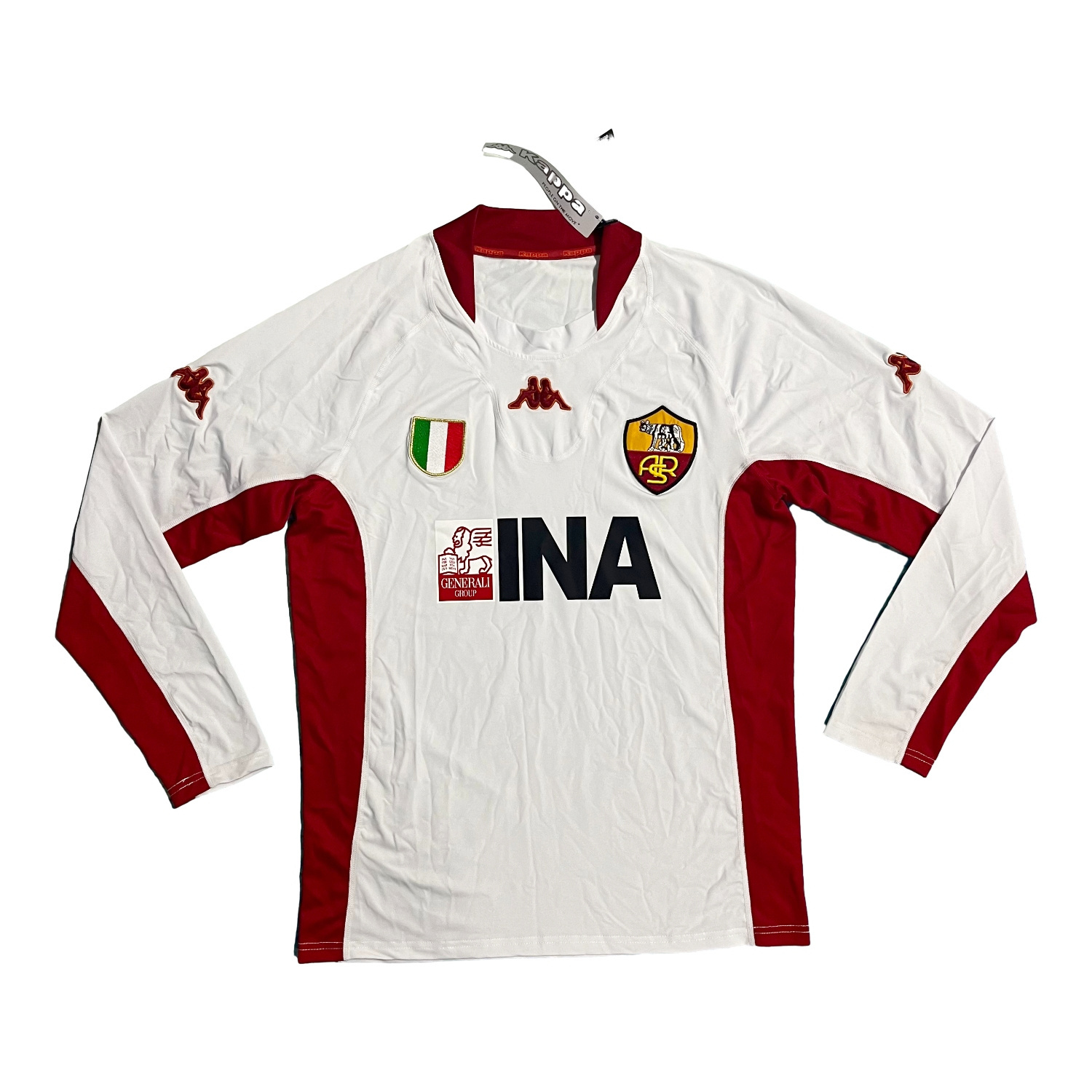 foot-Retro Roma 2001-02 Away Long Sleeves Jersey