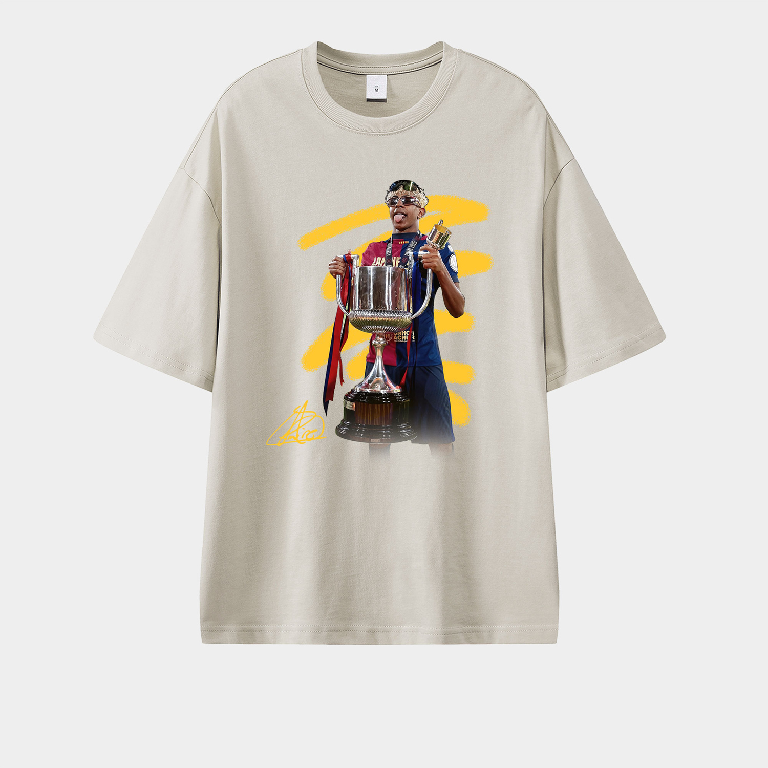 foot-Barcelona Yamal Copa Del Rey Unisex Pure Cotton T-shirt
