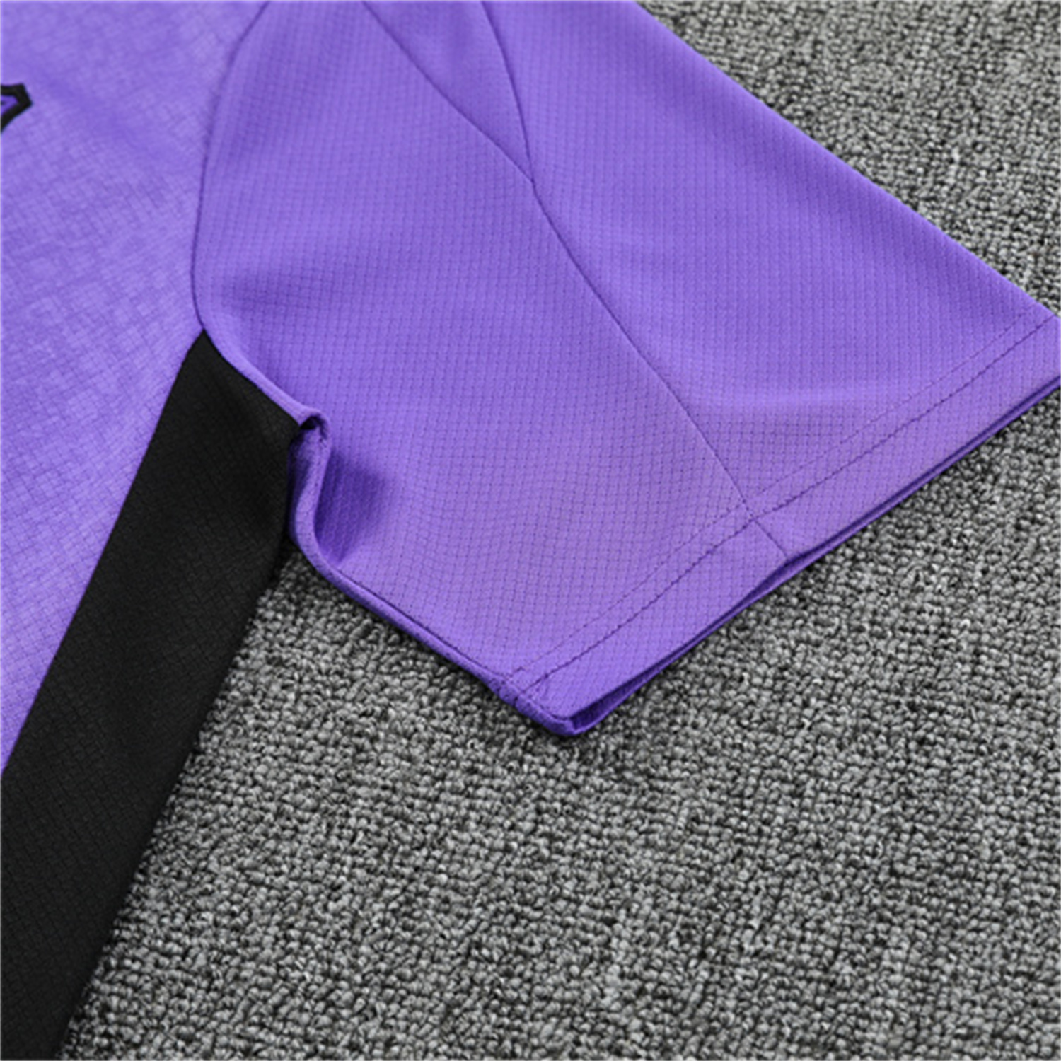 foot-Barcelona 25-26 X KB Kids Short-Sleeve Training Set - Purple Top & Black Shorts