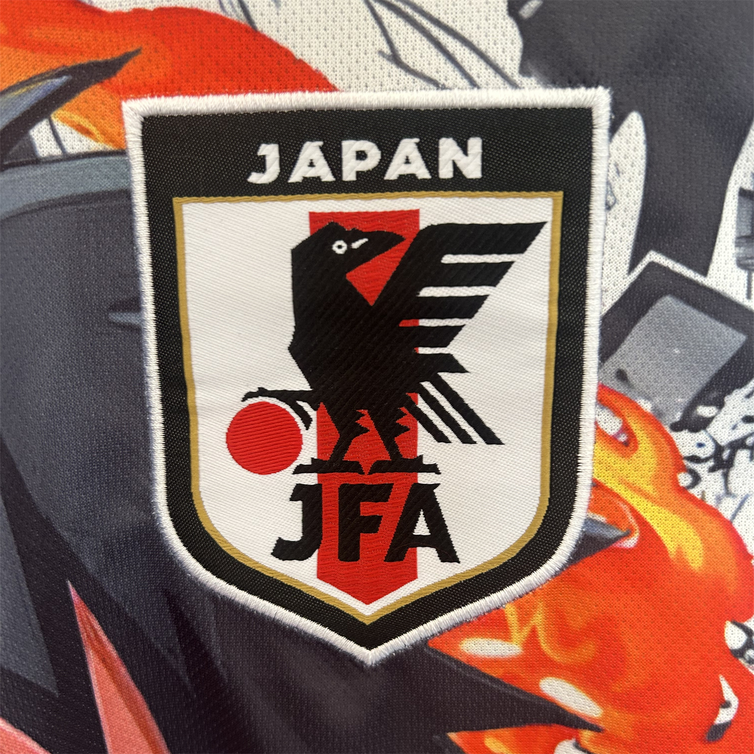 foot-Japan 25-26 One Piece Luffy Flame Fist Special Edition Jersey - Fans Version