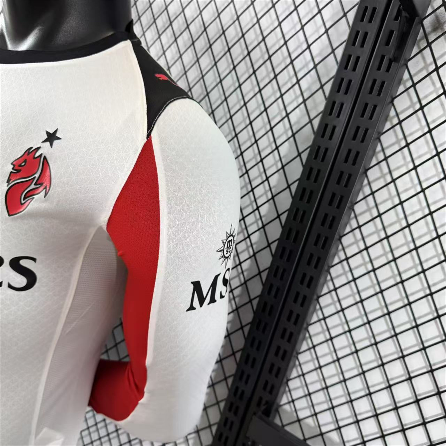 foot-AC Milan 25-26 Away White Long Sleeves Jersey - Player Version