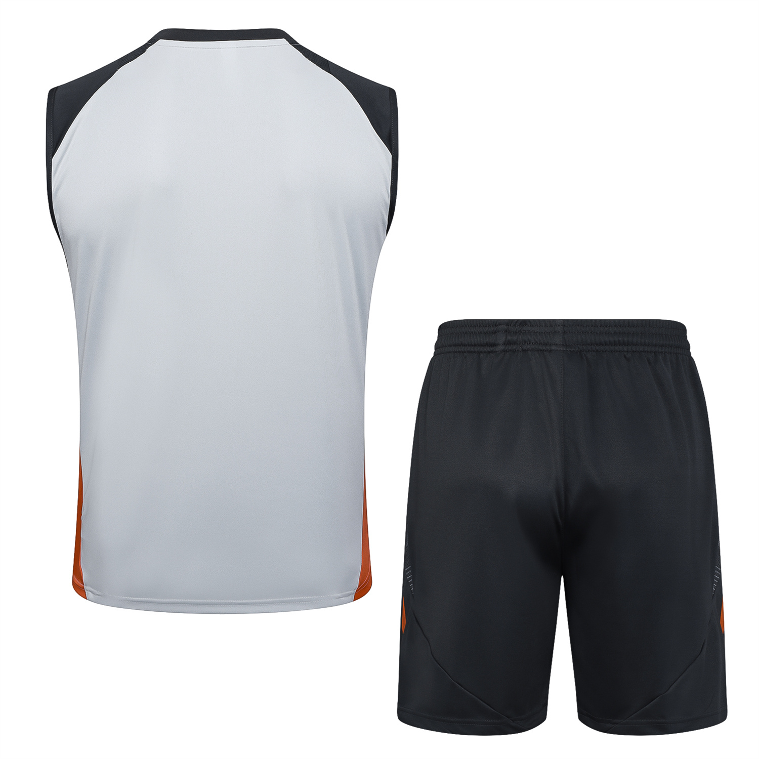 foot-Benfica 25-26 Vest Training Set - Grey Vest and Deep Grey Shorts
