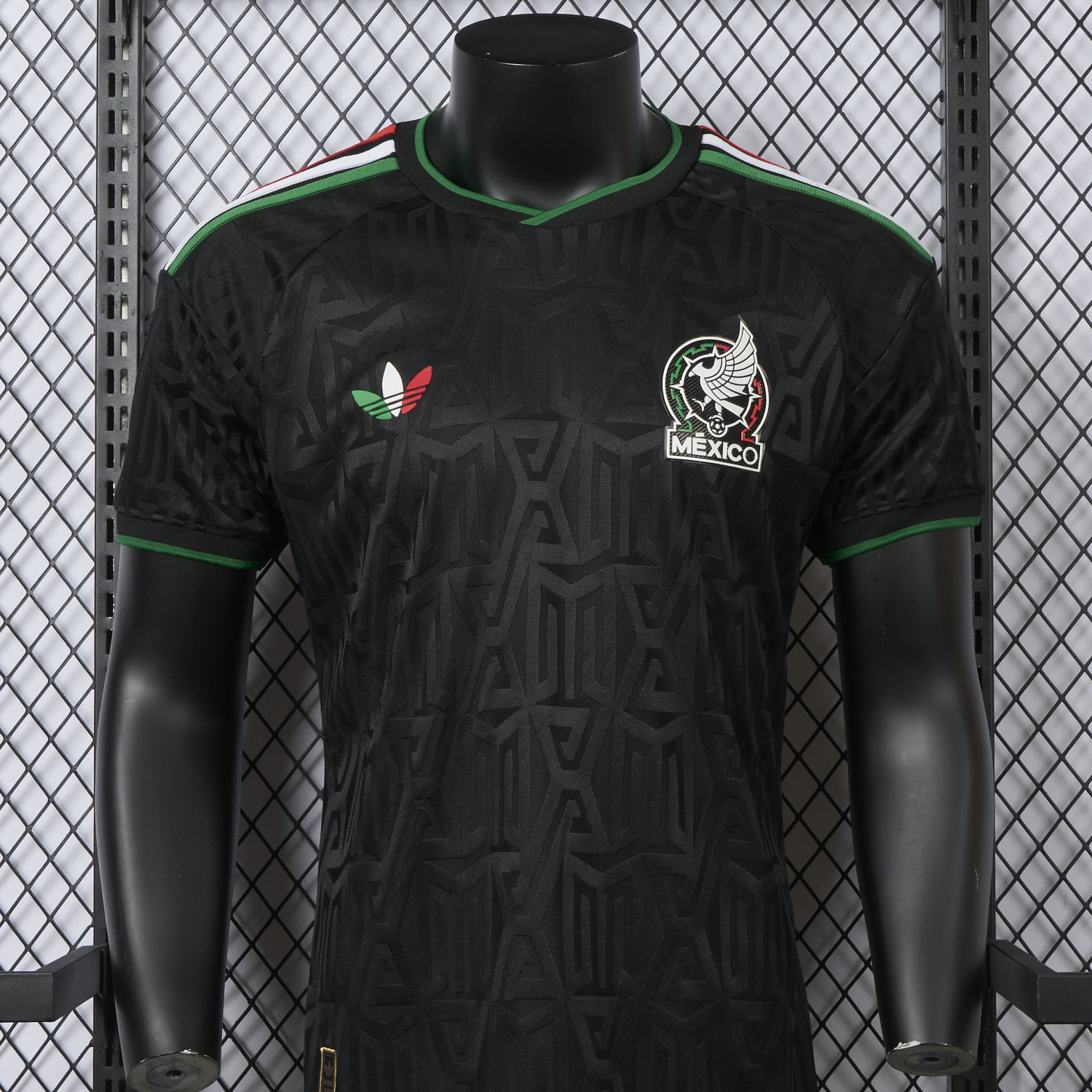 foot-Mexico 25-26 Thire Colors Trefoil Black Special Jersey - Player Version