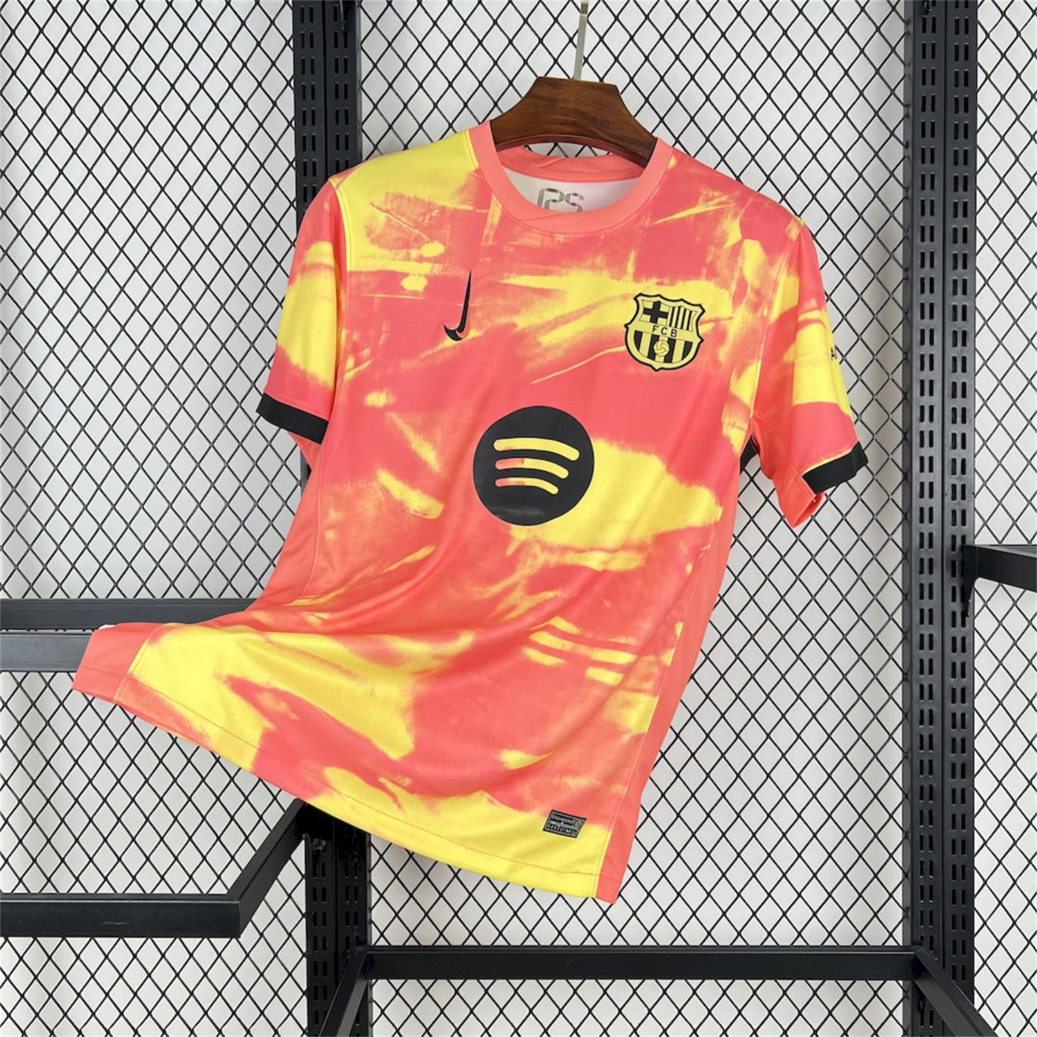 foot-Barcelona 25-26 Yellow and Orange Camouflage Jersey - Fans Version