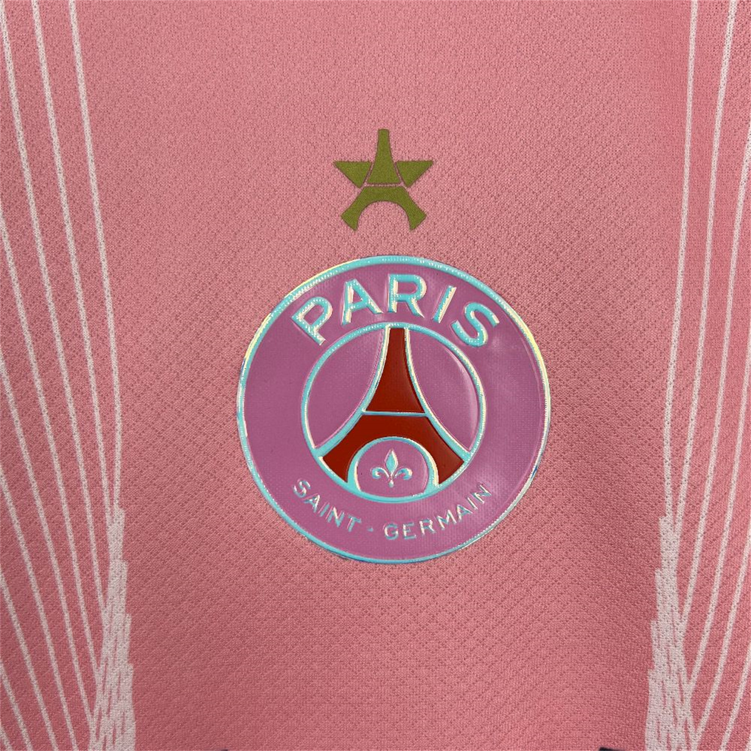 foot-Paris Saint-Germain PSG 25-26 T90 White Lines Pink Gradient Special Jersey - Fans Version