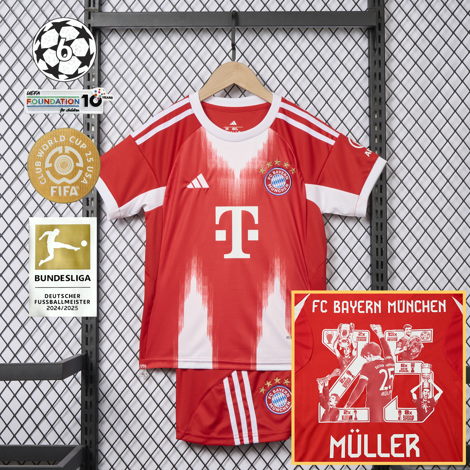 foot-Bayern Munich 25-26 Home Müller Limited Edition Kids Kit