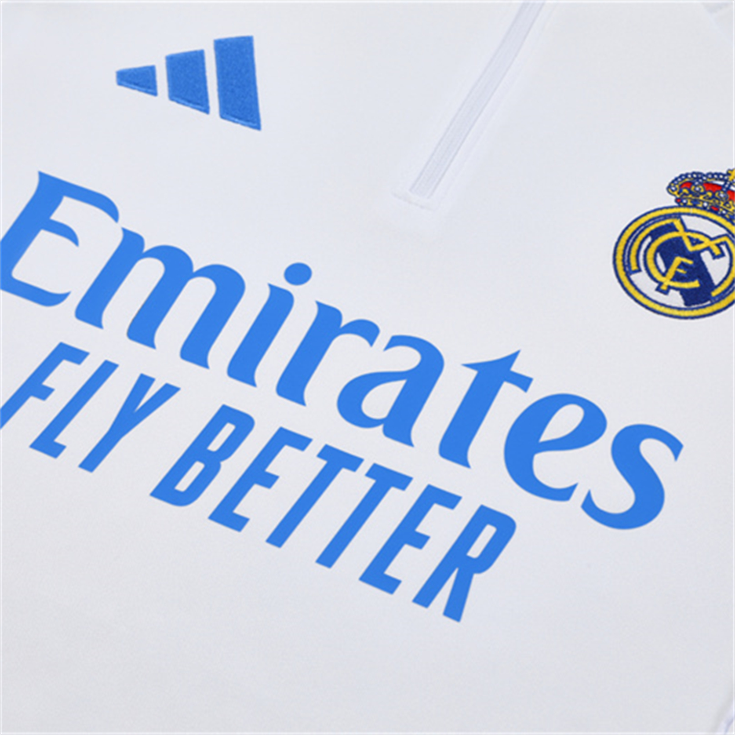 foot-Real Madrid 25-26 Kids Long Sleeve Training Set - White Top & Blue Pants