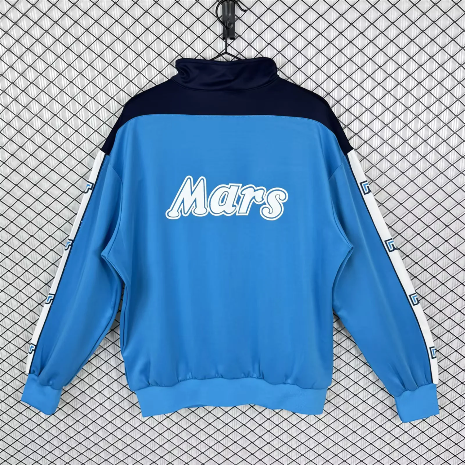 Unitedfootballkit.com | Retro Napoli 1989-90 Blue Windbreaker -Customize Name, Number and Patch | Worldwide Shipping