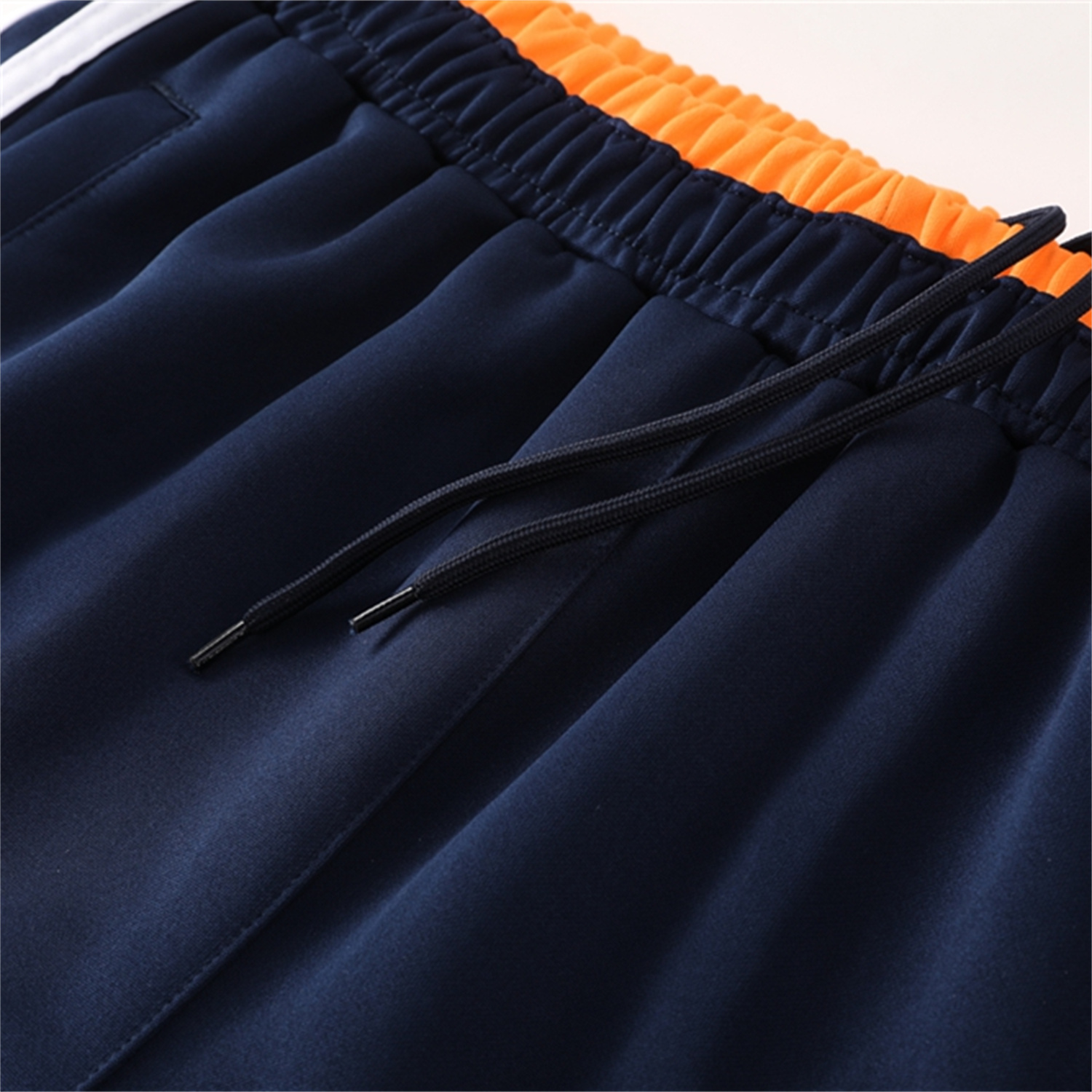 foot-Real Madrid 25-26 Jacket Training Tracksuit - Royal Blue Jackets & Pants with Orange Lines