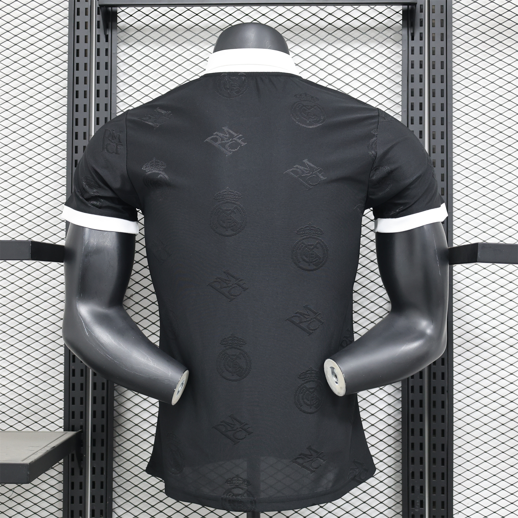 JerseysGala.com | Real Madrid 24-25 Black LOGO Special Edition Jersey - Player Version -Customize Name, Number and Patch | Worldwide Shipping